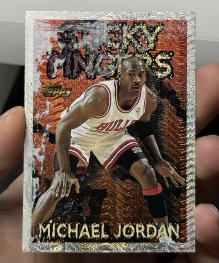 1996-97 Topps - Season's Best Sticky Fingers Michael Jordan(DAMAGE) SEE DESC