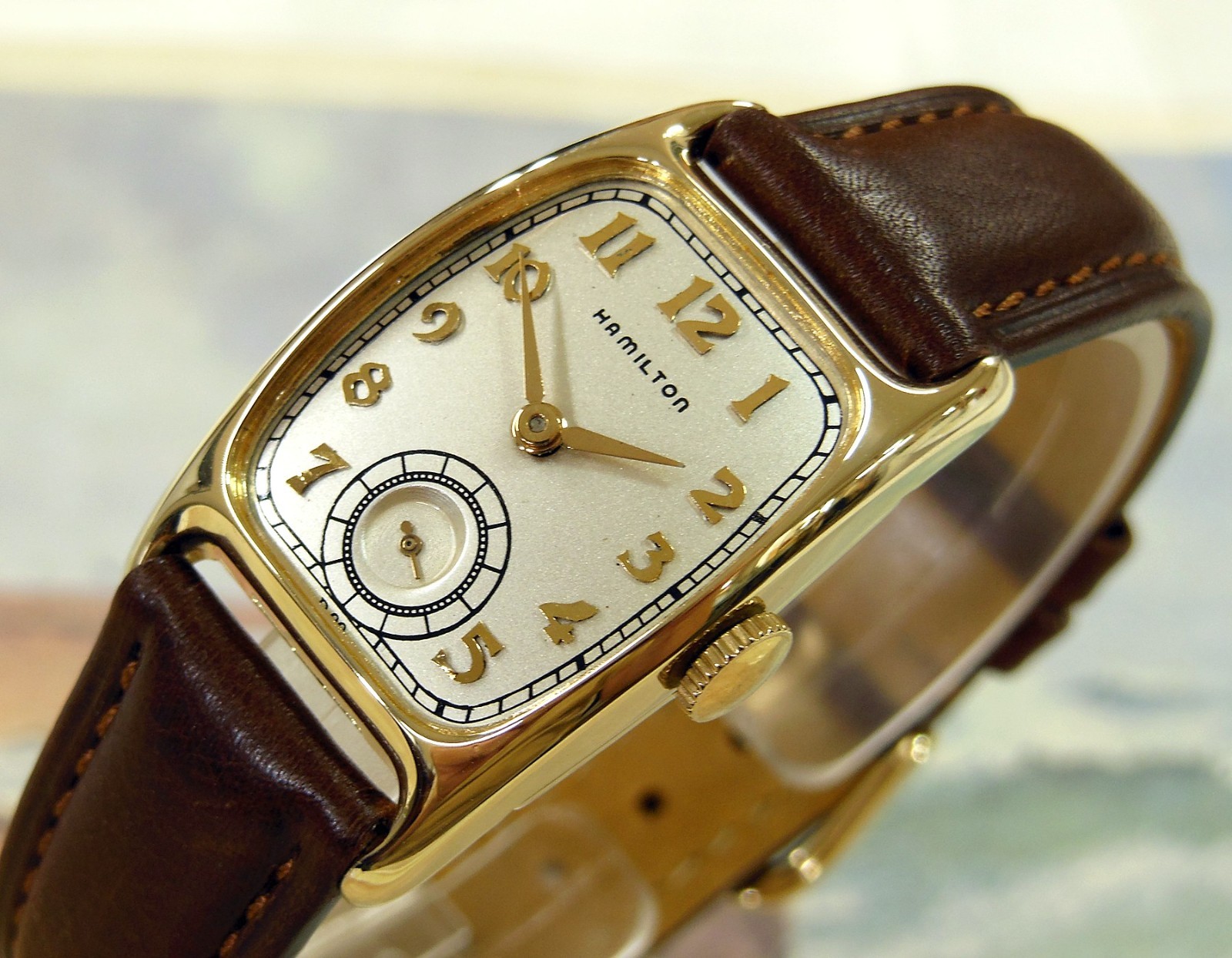 1940 Vintage HAMILTON BOULTON, Stunning SILVER Dial, Serviced & Warranty