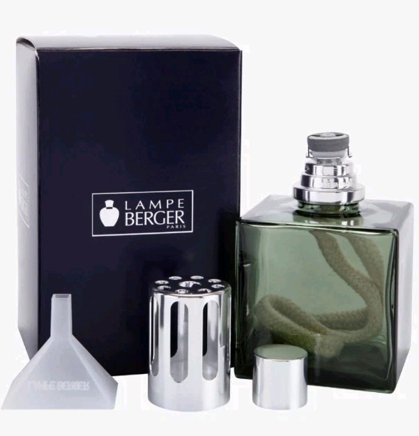 Lampe Berger Paris Lamp Diffuser Deodorizer Fragrance Glass GREEN - NEW 113592