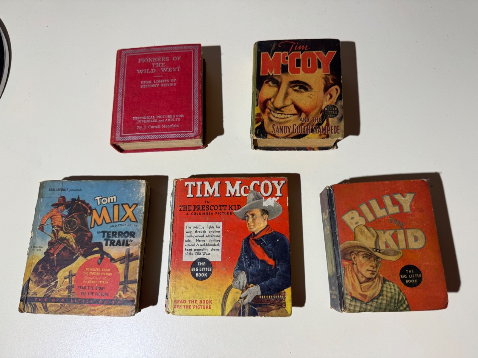 1930s vintage Big Little book lot Kid Mix McCoy