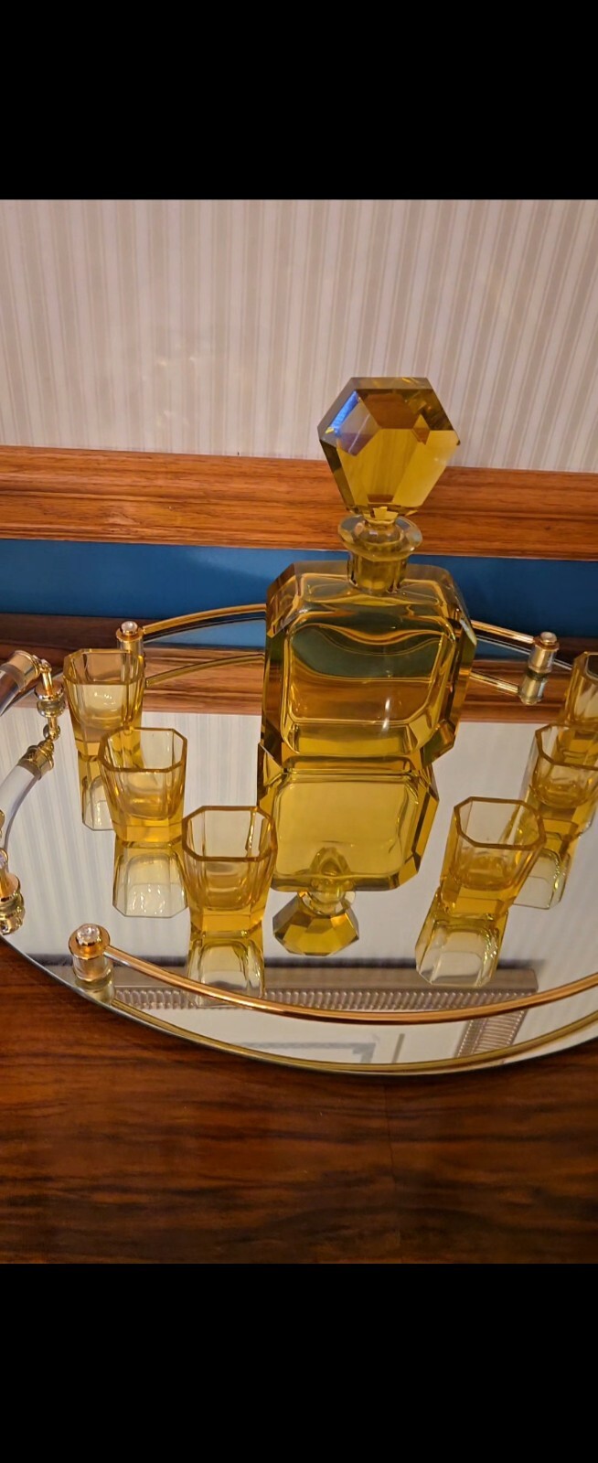 OH WOW Authentic European Art Deco Decanter Set