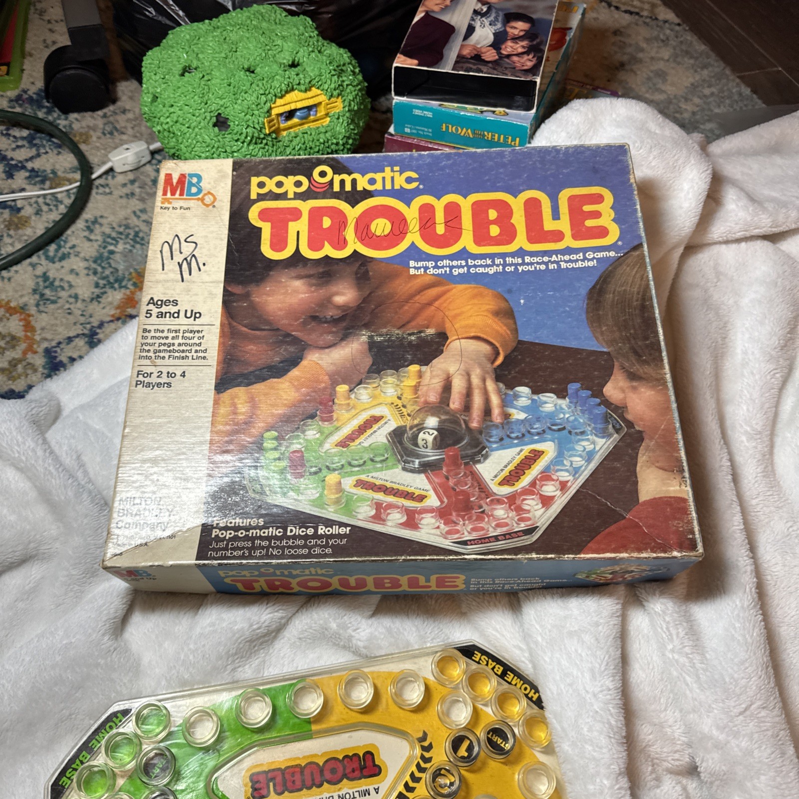 Vintage Pop O Matic Trouble Board Game 1986 Complete Milton Bradley Vintage Pop O Matic Trouble Board Game 1986 Complete Milton Bradley
