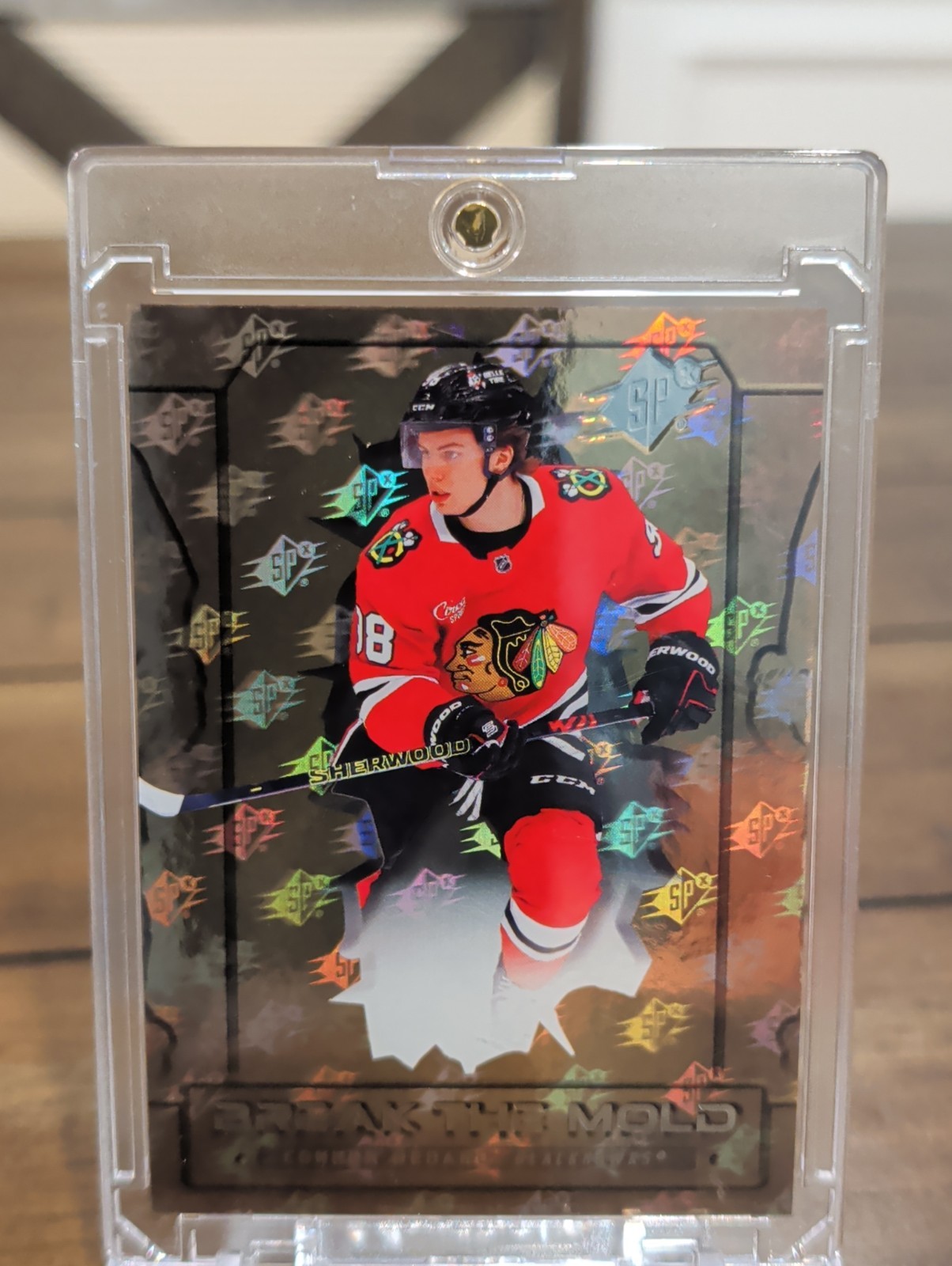 25-26 UD SPx Gold SSP Very Rare  Break the Mold Connor Bedard Blackhawks BM-2