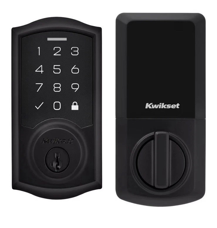 Kwikset SmartCode 270 Keyless Entry Electronic Touchpad Deadbolt Door Lock Black