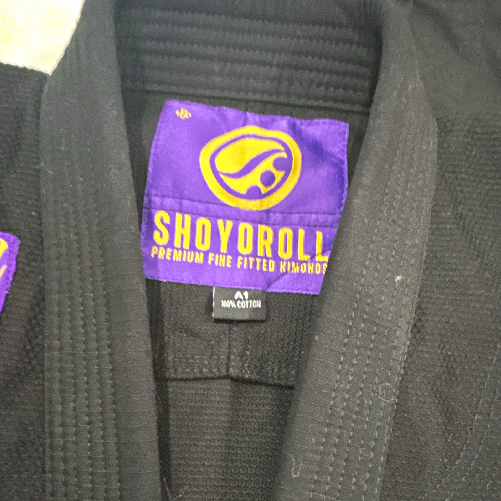 Shoyoroll Premium Fine Fitted Kimonos A1 BJJ Gi + Pants Black Purple Gold