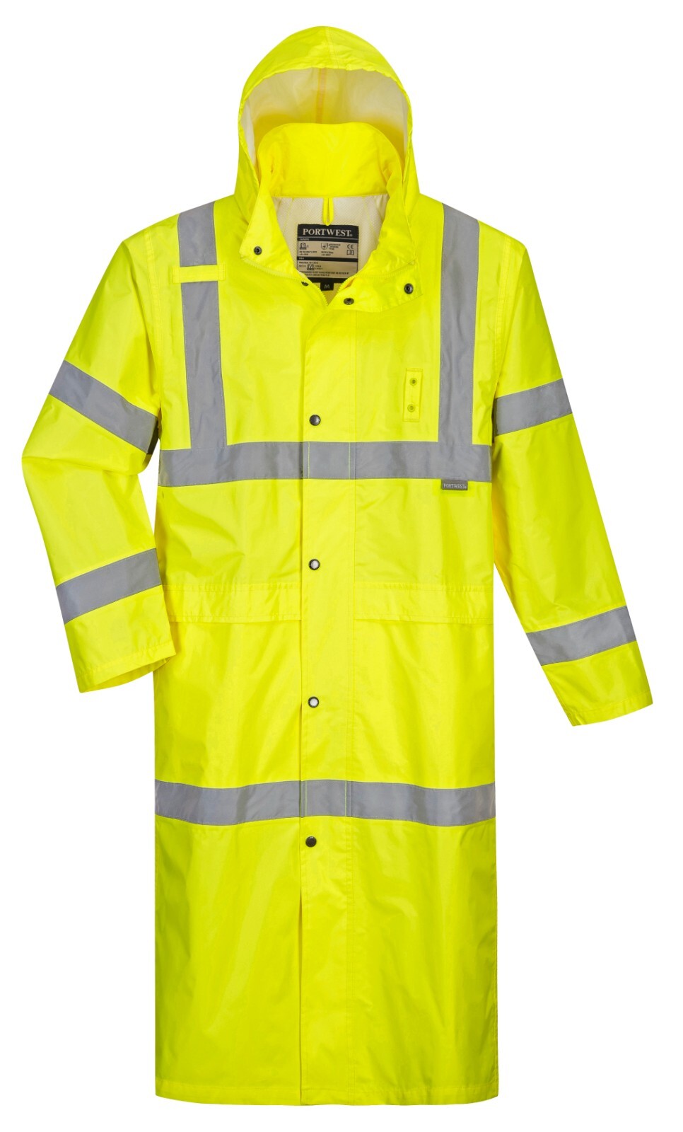Portwest UH445 Mens Waterproof Raincoat Hi Vis Reflective Lightweight 48\