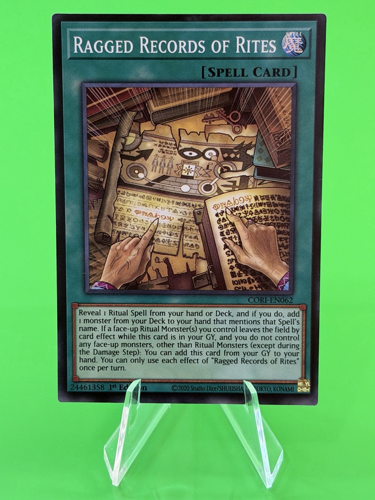 Yu-Gi-Oh Chaos Origins Ragged Records of Rites Super Rare CORI-EN062 NM