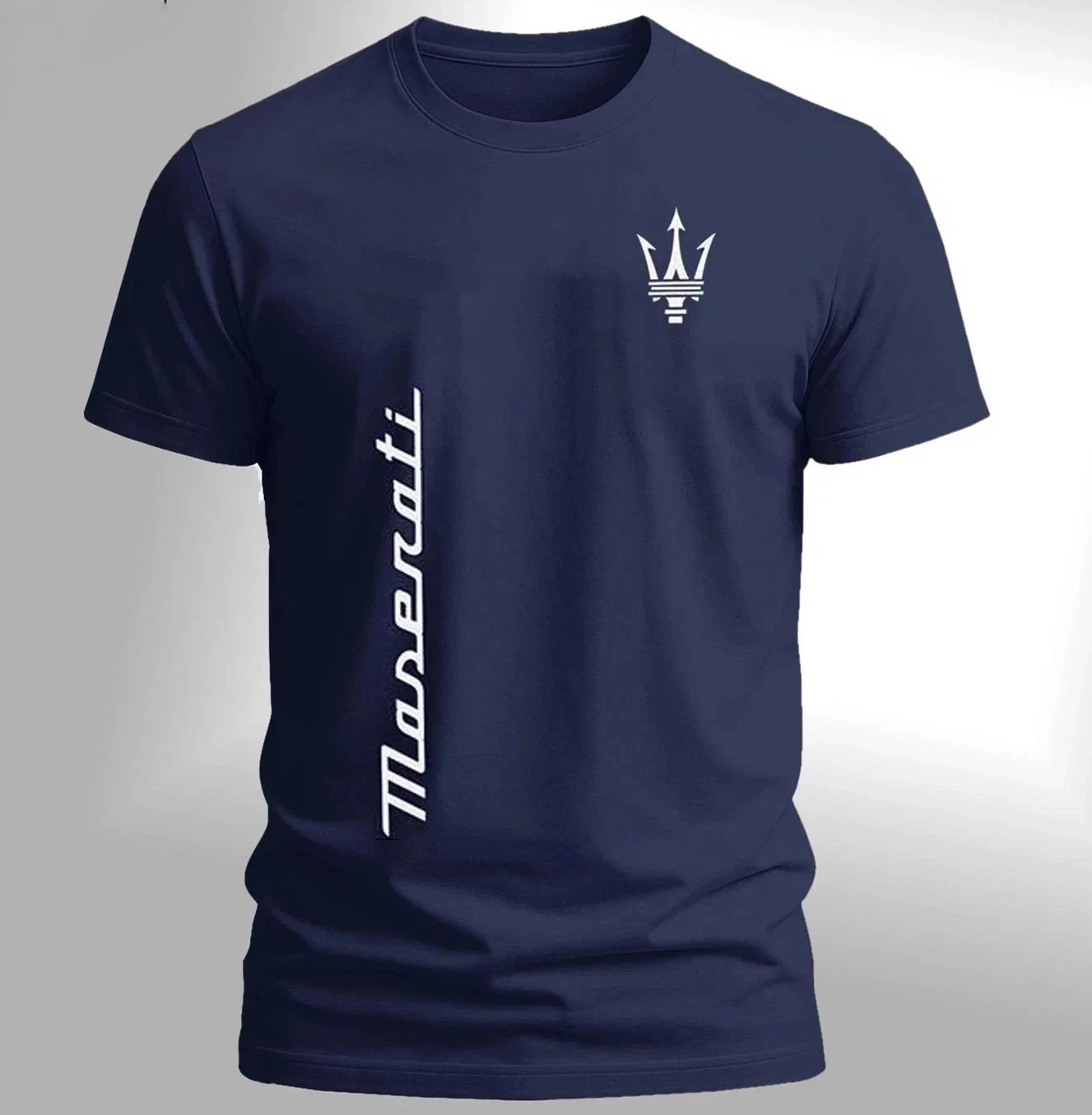 NEW Maserati Luxury Logo T-Shirt Size S-5XL