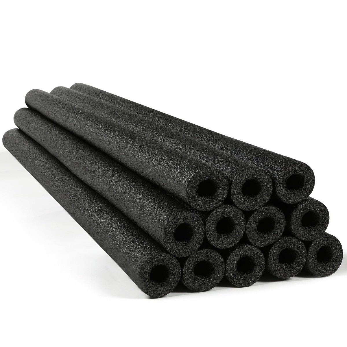 Nezyo 12 Pack 52 Inch Pool Noodles Foam Swim Noodles Black
