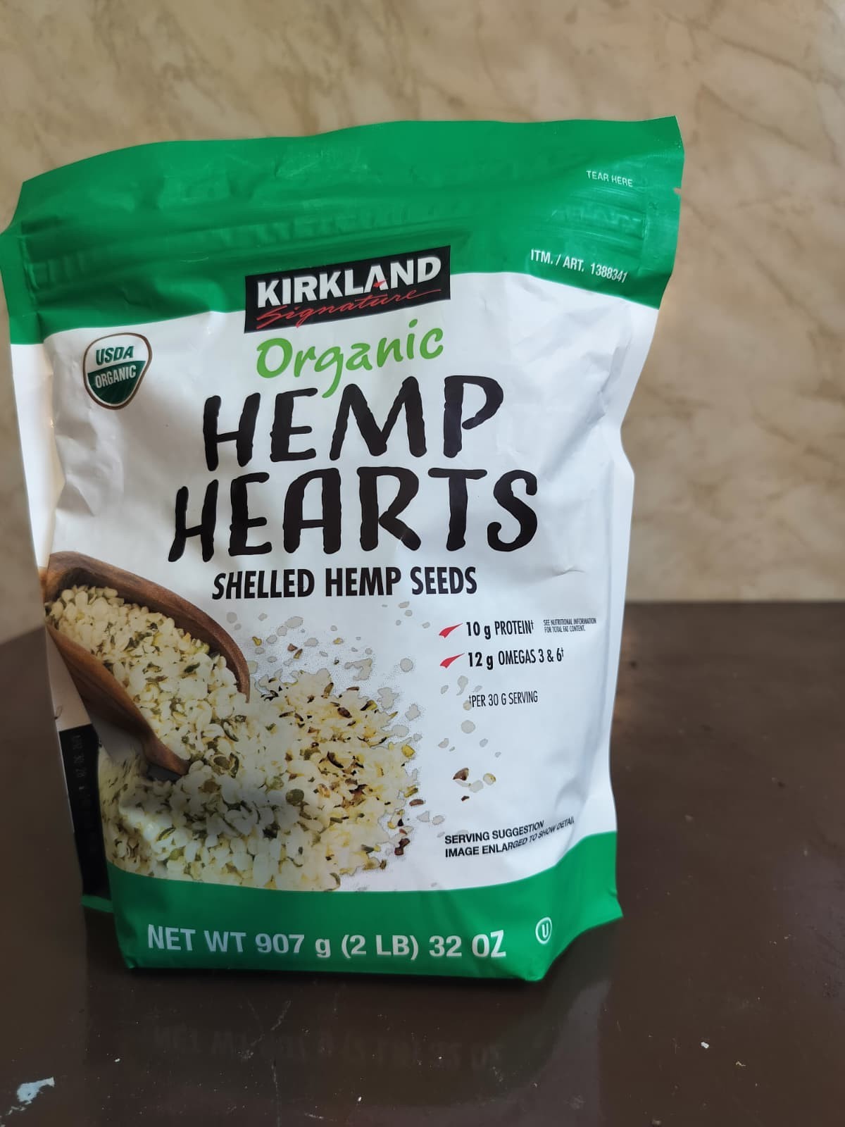 New Kirkland Organic Hemp Hearts Shelled Seeds - 32 Ounce Bag, Healthy Cooking