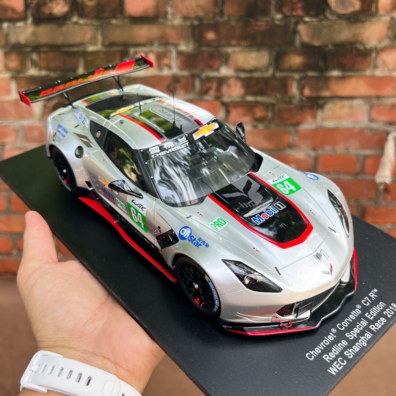 1:18 Original Model by Spark,Chevrolet Corvette C7.R Redline WEC Shanghai 2018