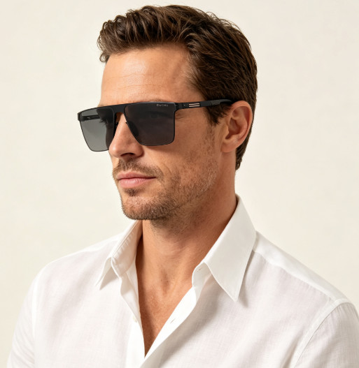 Gucci Men Sunglasses Black Frame Grey Lens 61-18-143 Gucci Men Sunglasses Black Frame Grey Lens 61-18-143