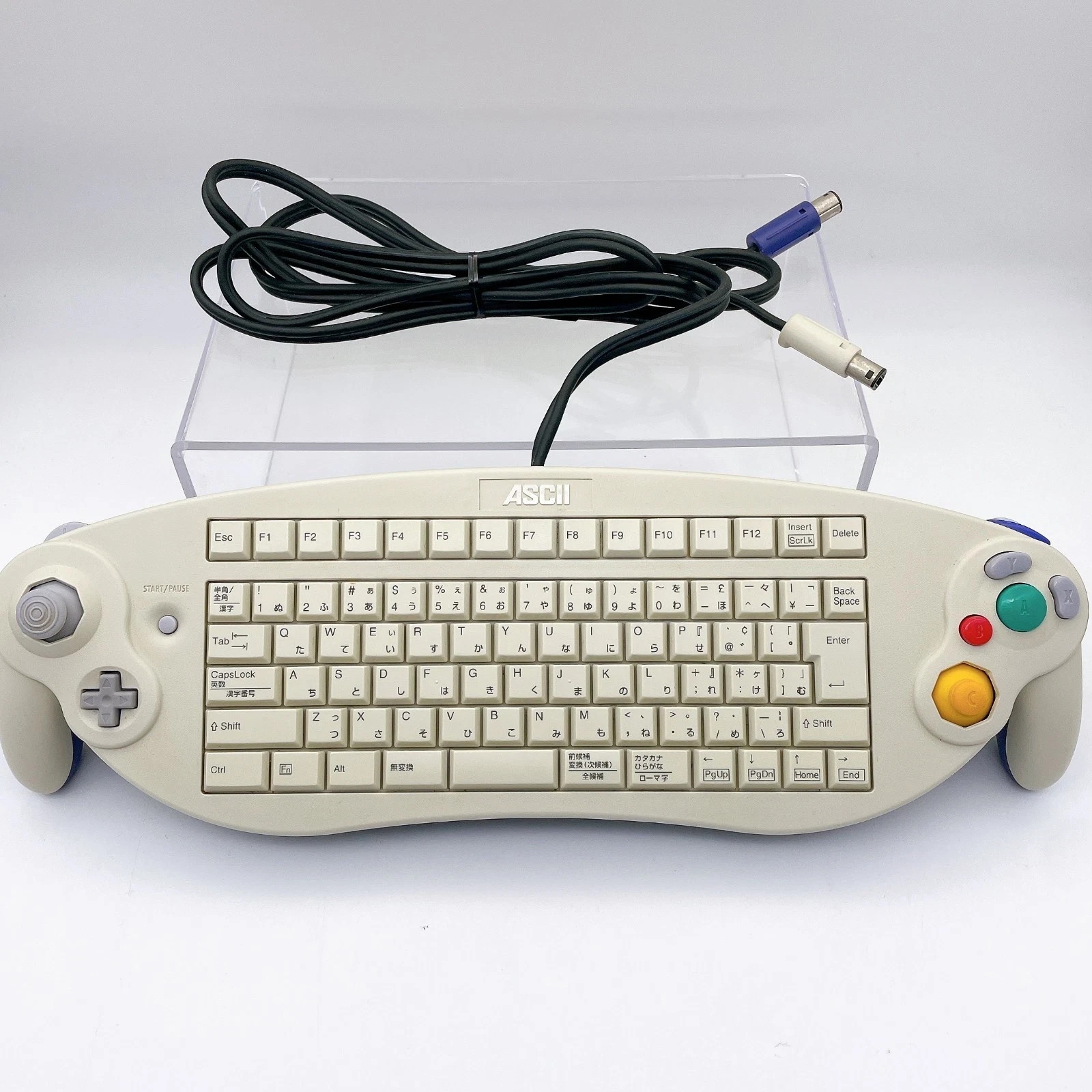 ASCII Nintendo GameCube Keyboard Controller ASC-1901PO Tested 3Rank