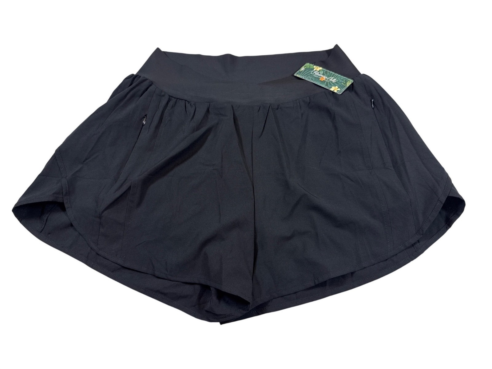 NWT Blooming Jelly Womens Black High-Waist Athletic Skirt XL (CC1073)