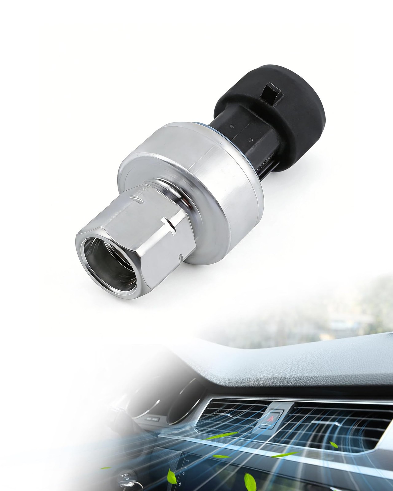 Upgraded Chevy GMC AC Pressure Sensor Switch, Compatible with Silver Upgraded Chevy GMC AC Pressure Sensor Switch, Compatible with Silver