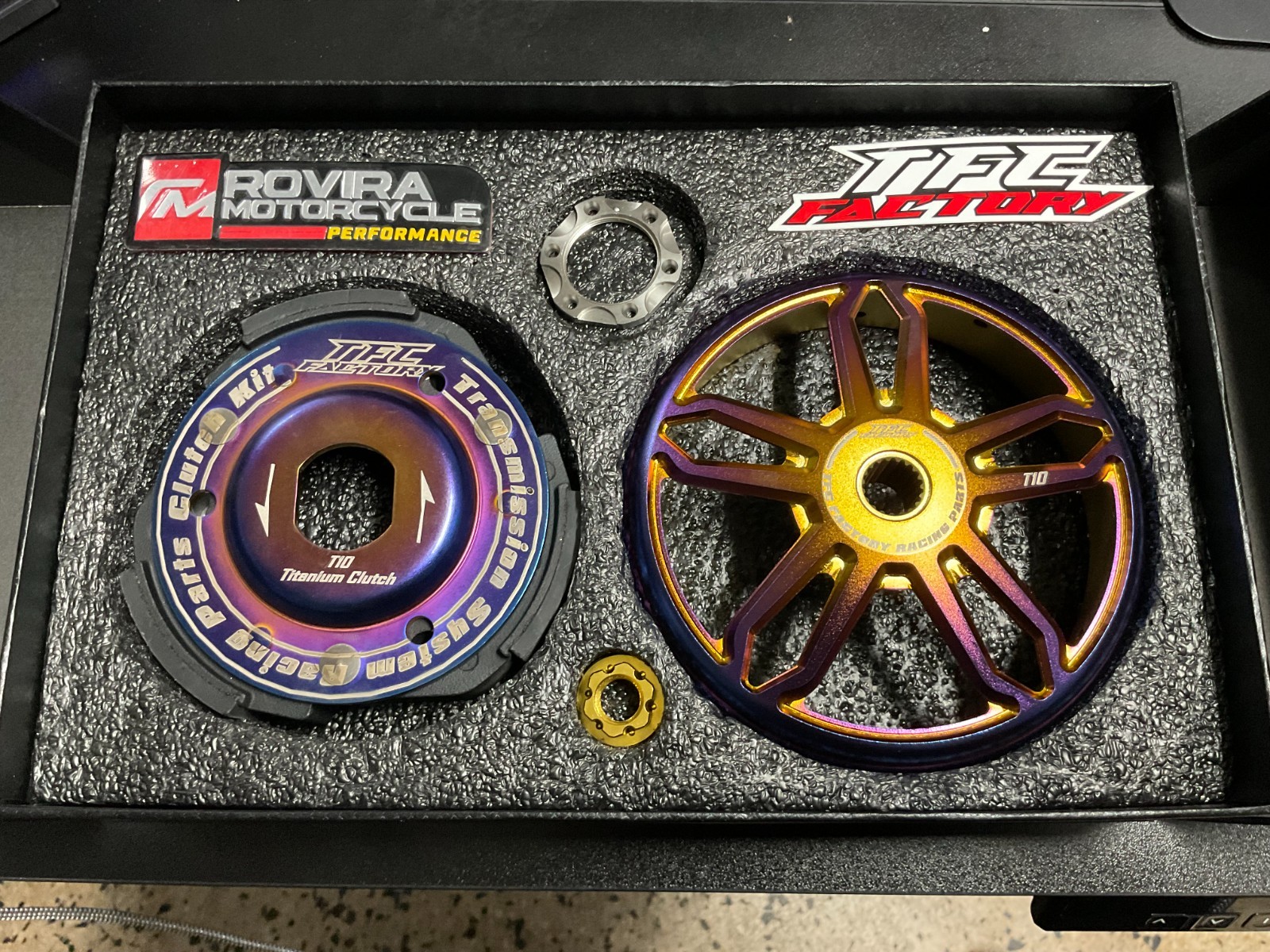 Scooter GY6 150cc TFC Performance Clutch & Forged Bell Kit Titanium multi color.