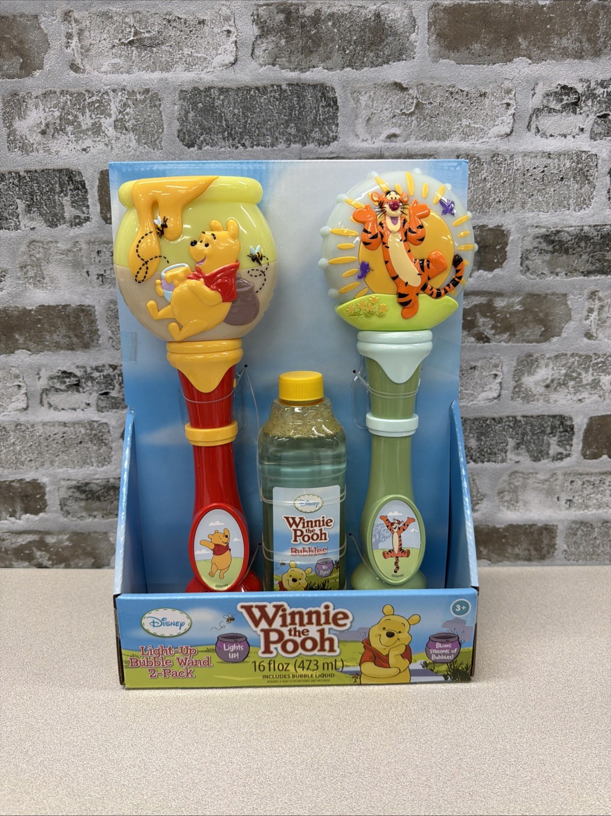 Little Kids Licensed Light-Up Bubble Wands 2-Pack – Pooh & Tigger, No-Spill, 3+ Little Kids Licensed Light-Up Bubble Wands 2-Pack – Pooh & Tigger, No-Spill, 3+
