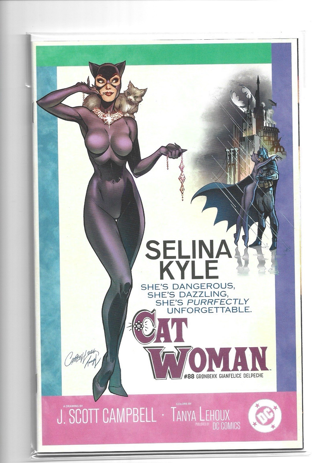 CATWOMAN 88 J SCOTT CAMPBELL BREAKFAST AT TIFFANYS HOMAGE VARIANT NM '26 in hand