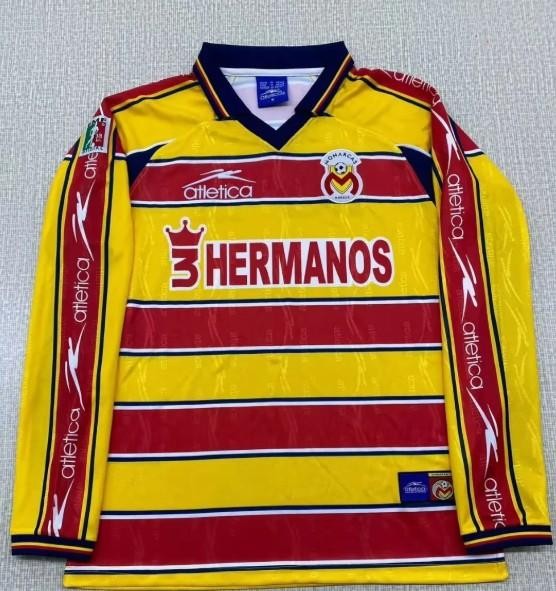 Club Atlético Monarcas Morelia 1999-2000 Home Retro Mens Long Sleeve Jersey