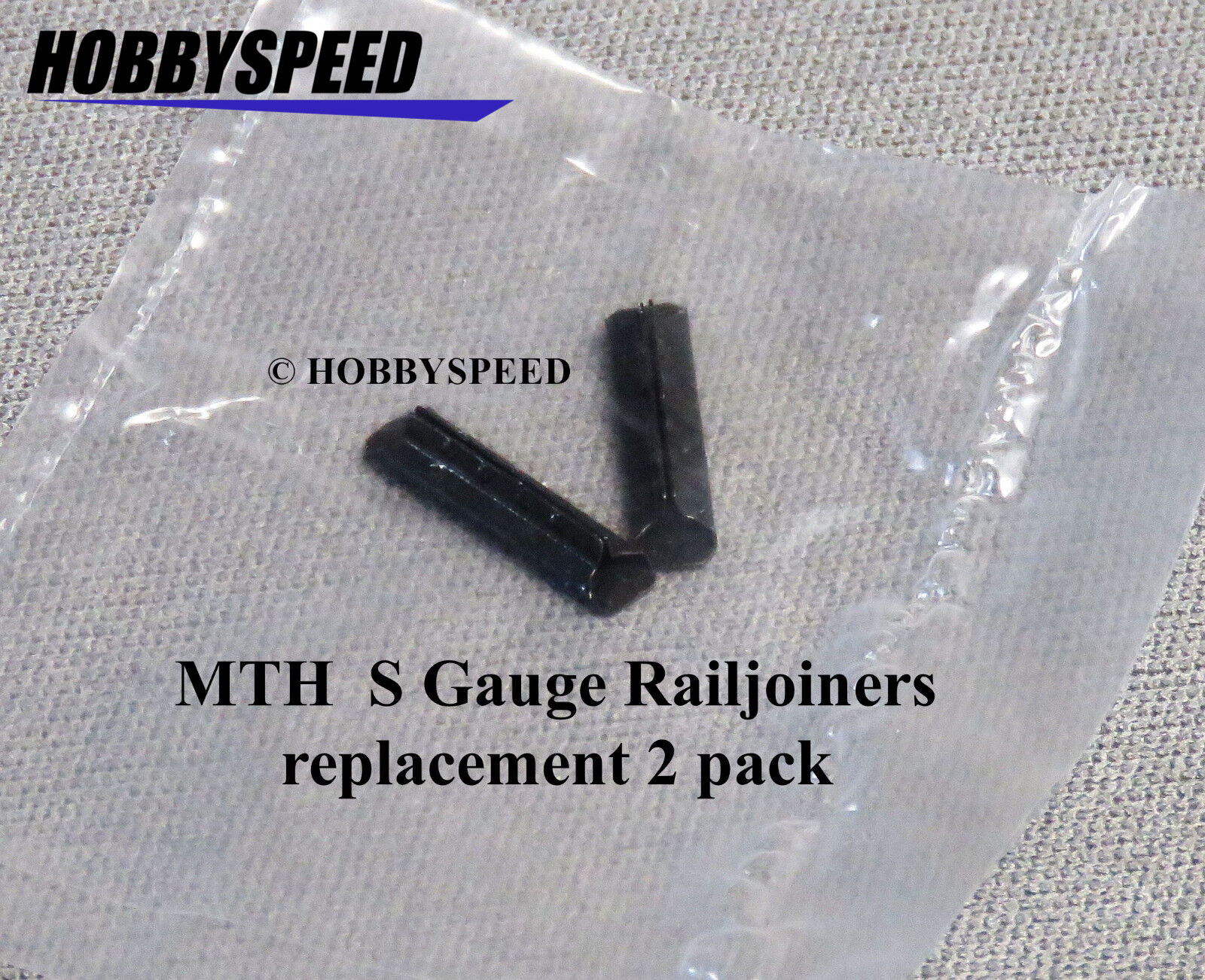 MTH RAIL JOINER FOR FLEX TRAX S GAUGE train track connectors 35-1014 2 PACK BULK