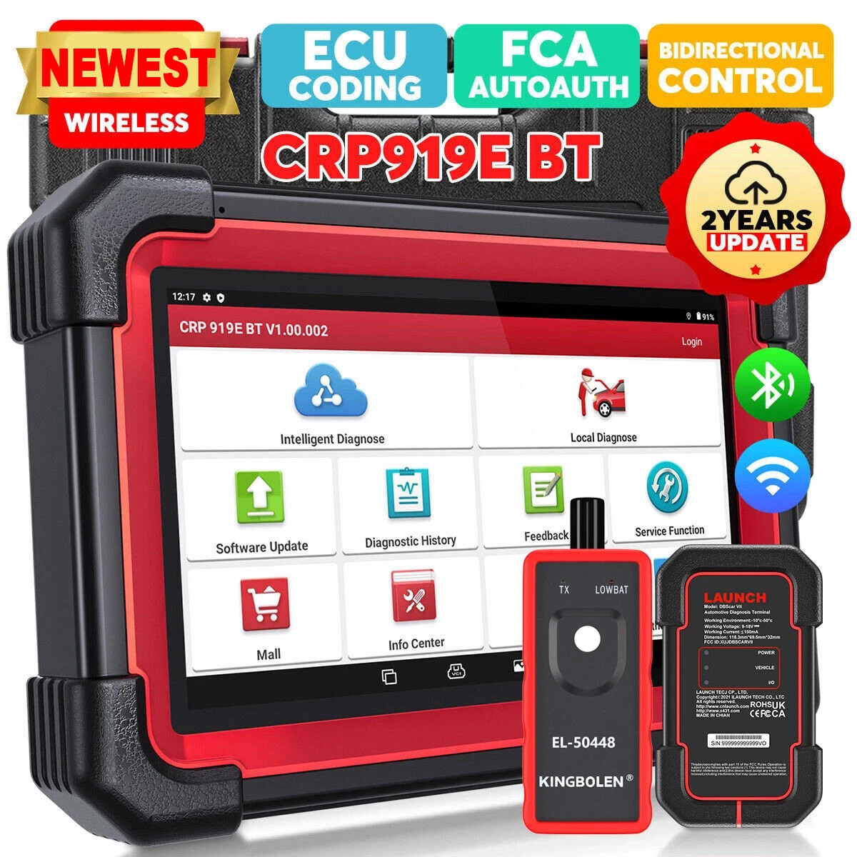 2026 LAUNCH X431 CRP919X BT PRO Bidirectional OBD2 Car Diagnostic Scanner Tool