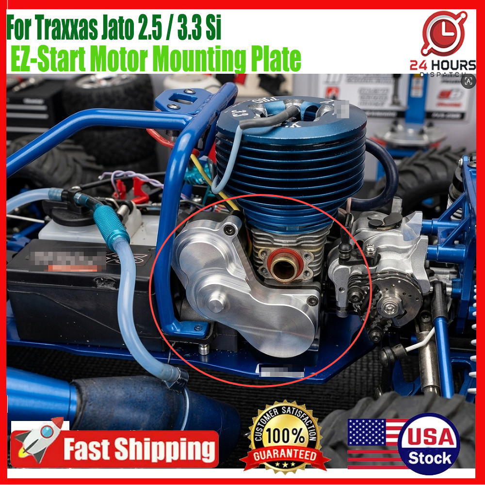 Aluminum EZ Start Motor Plate For Traxxas Jato 2.5 / 3.3 Si