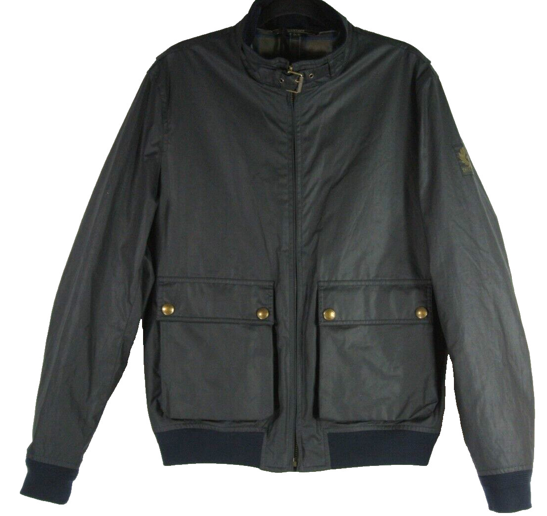 NEW Belstaff Men\'s  Tourmaster Waxed Jacket in Navy Size 42  #WAX140