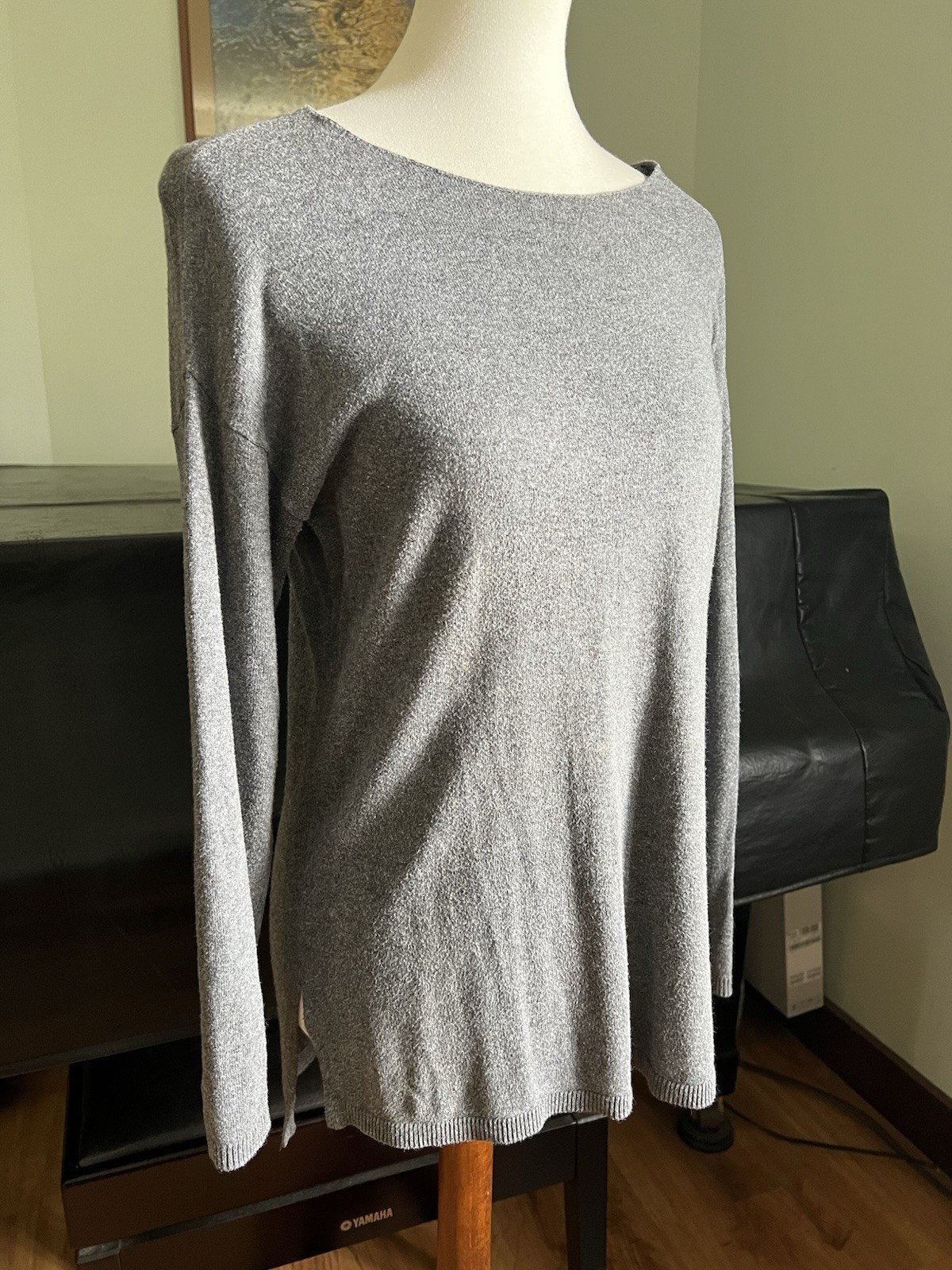 INC International Concepts Womens XL Gray Long Sleeve Top INC International Concepts Womens XL Gray Long Sleeve Top