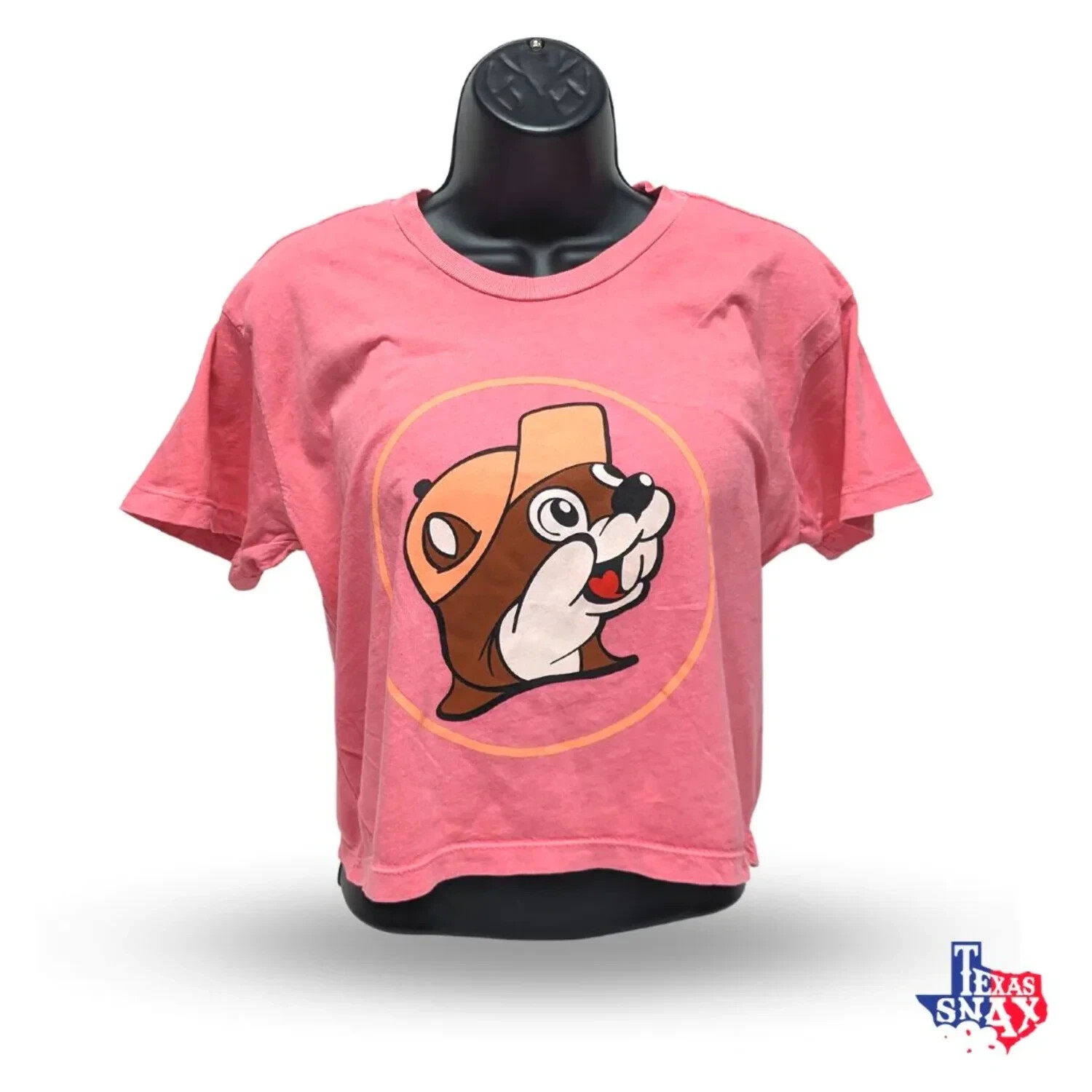 Buc-ee\'s Giant Logo Women\'s Light Pink Crop Top Short Sleeve T-shirt Buc-ee\'s Giant Logo Women\'s Light Pink Crop Top Short Sleeve T-shirt