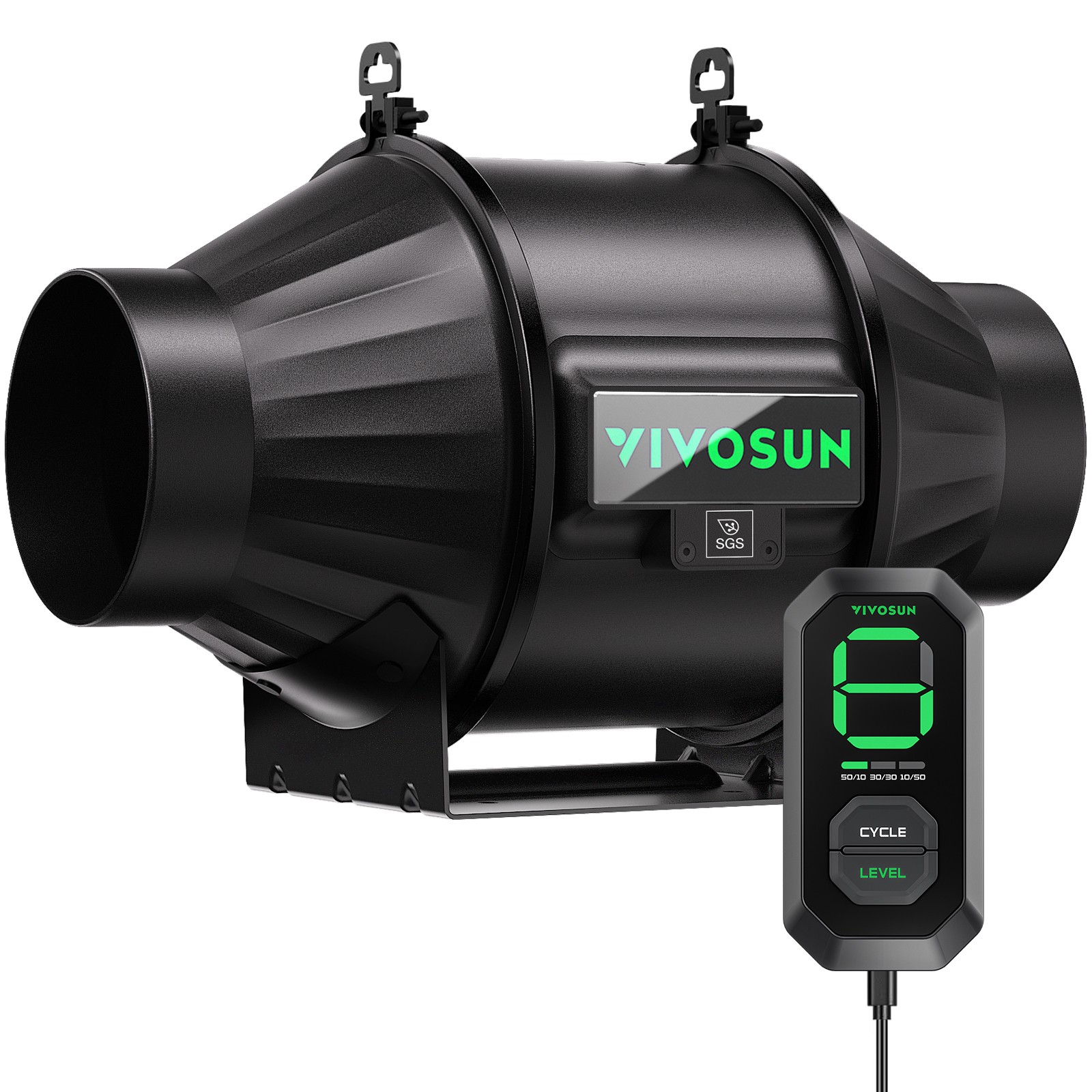 VIVOSUN AeroZesh T4/T6/T8 Inline Duct Fan Smart Ventilation System For Grow Tent VIVOSUN AeroZesh T4/T6/T8 Inline Duct Fan Smart Ventilation System For Grow Tent
