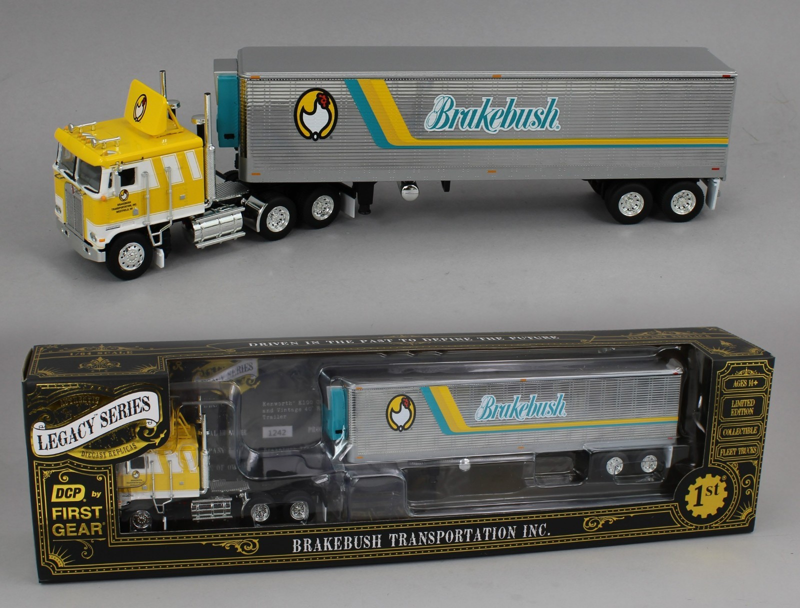 DCP 1:64 *LEGACY SERIES #6* BRAKEBUSH TRANSPORTATION Kenworth K100 COE w/Reefer