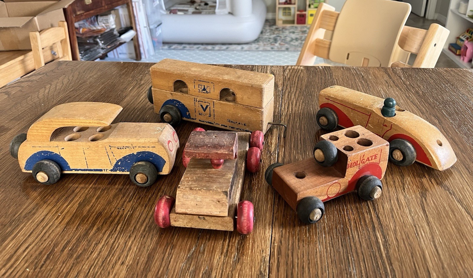 Holgate Vintage 1940’s Collection Of Wooden Cars