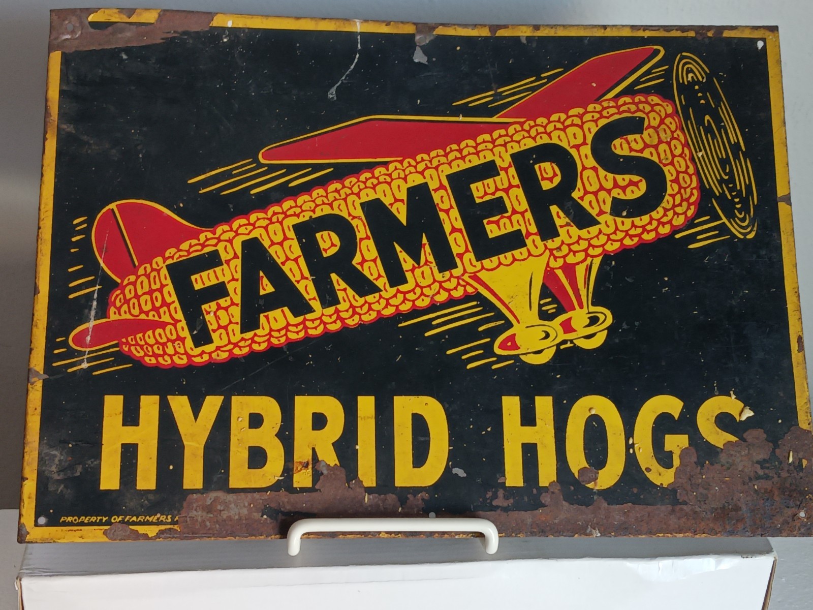 Antique Vtg Tin Litho Sign Antique Vtg Tin Litho Sign