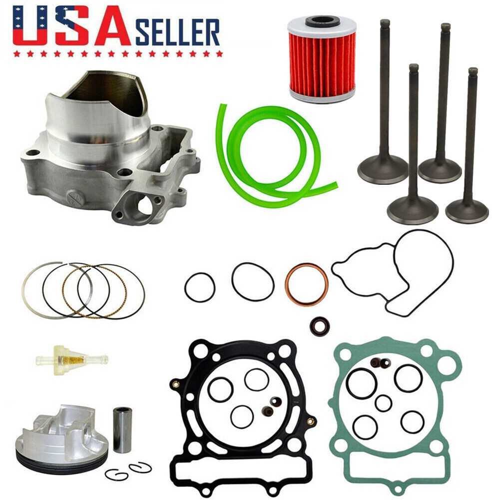 For Kawasaki KX250F KXF250 2004-2008 STD-77mm Cylinder Piston Gasket Valves Kit For Kawasaki KX250F KXF250 2004-2008 STD-77mm Cylinder Piston Gasket Valves Kit
