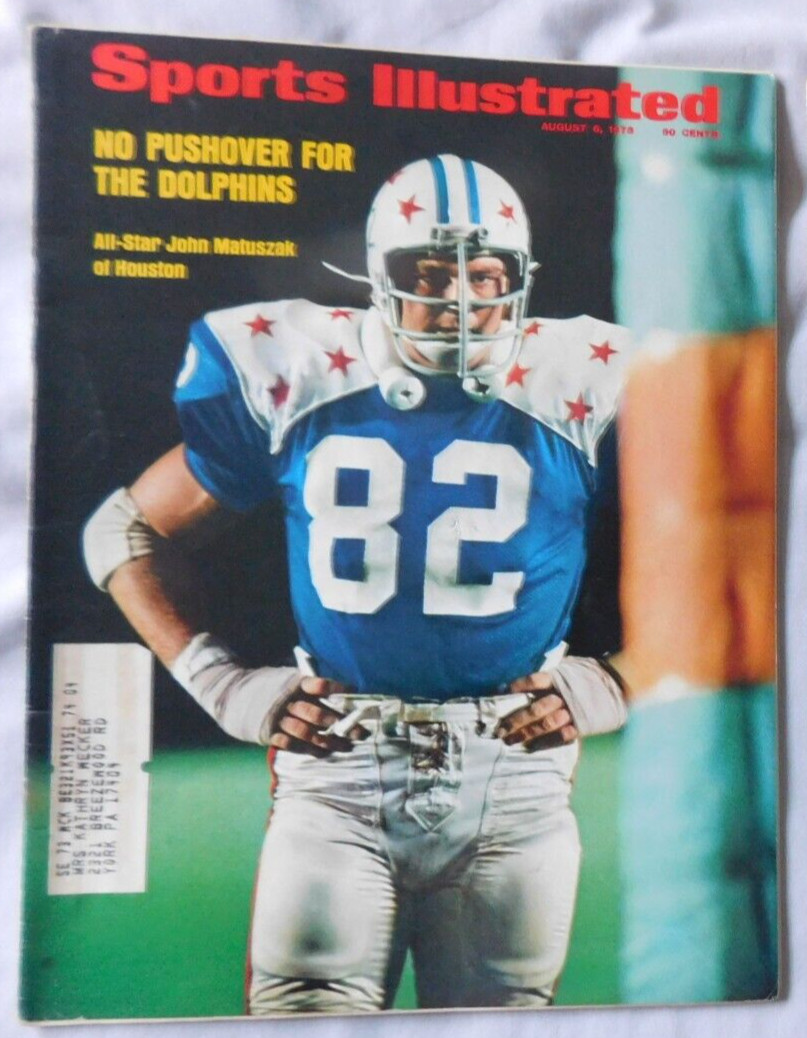 John Matuszak Houston Oilers Aug 6 1973 Sports Illustrated Ex John Matuszak Houston Oilers Aug 6 1973 Sports Illustrated Ex