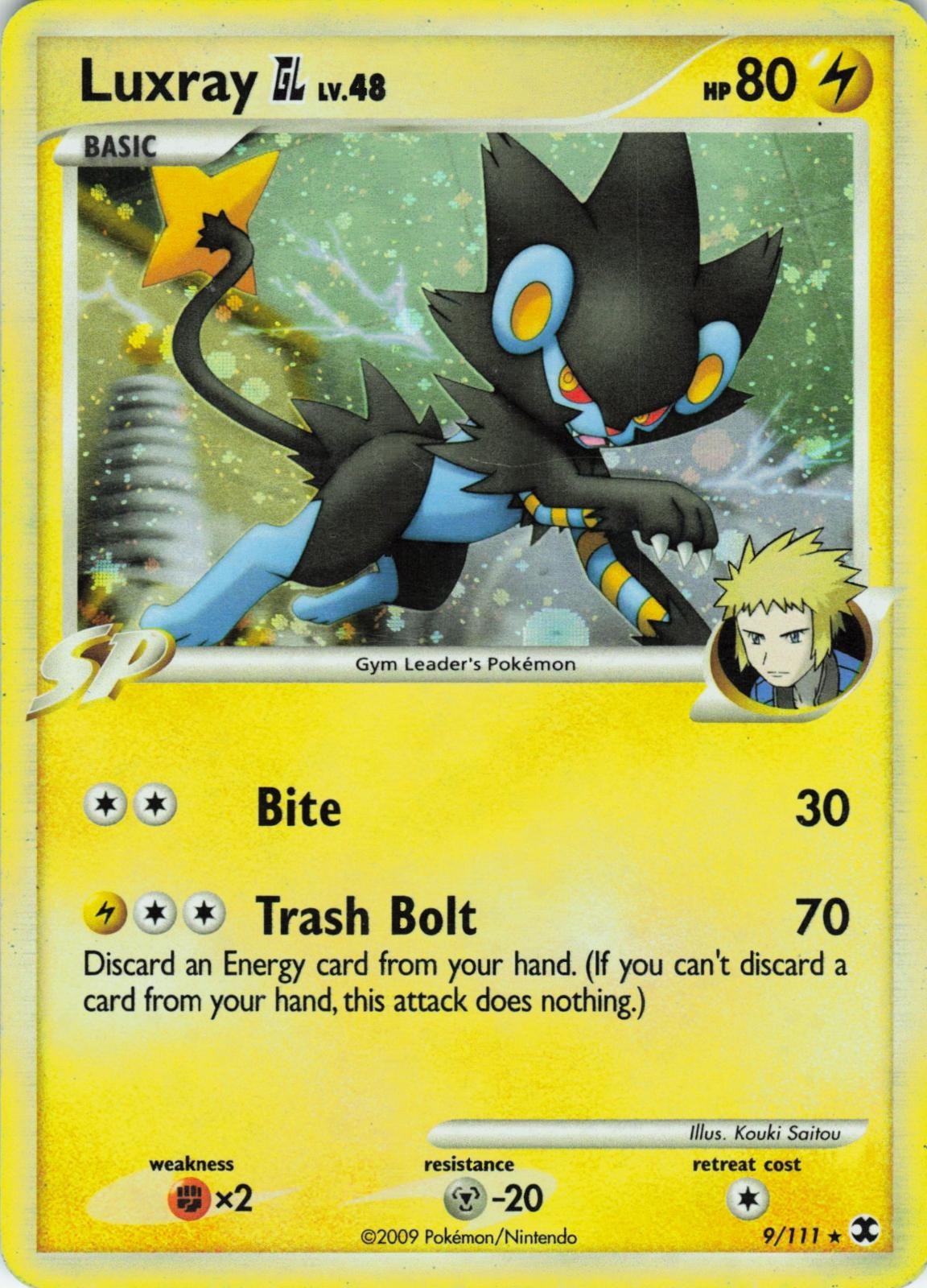 Luxray GL 9/111 Rising Rivals Rare Holo HP