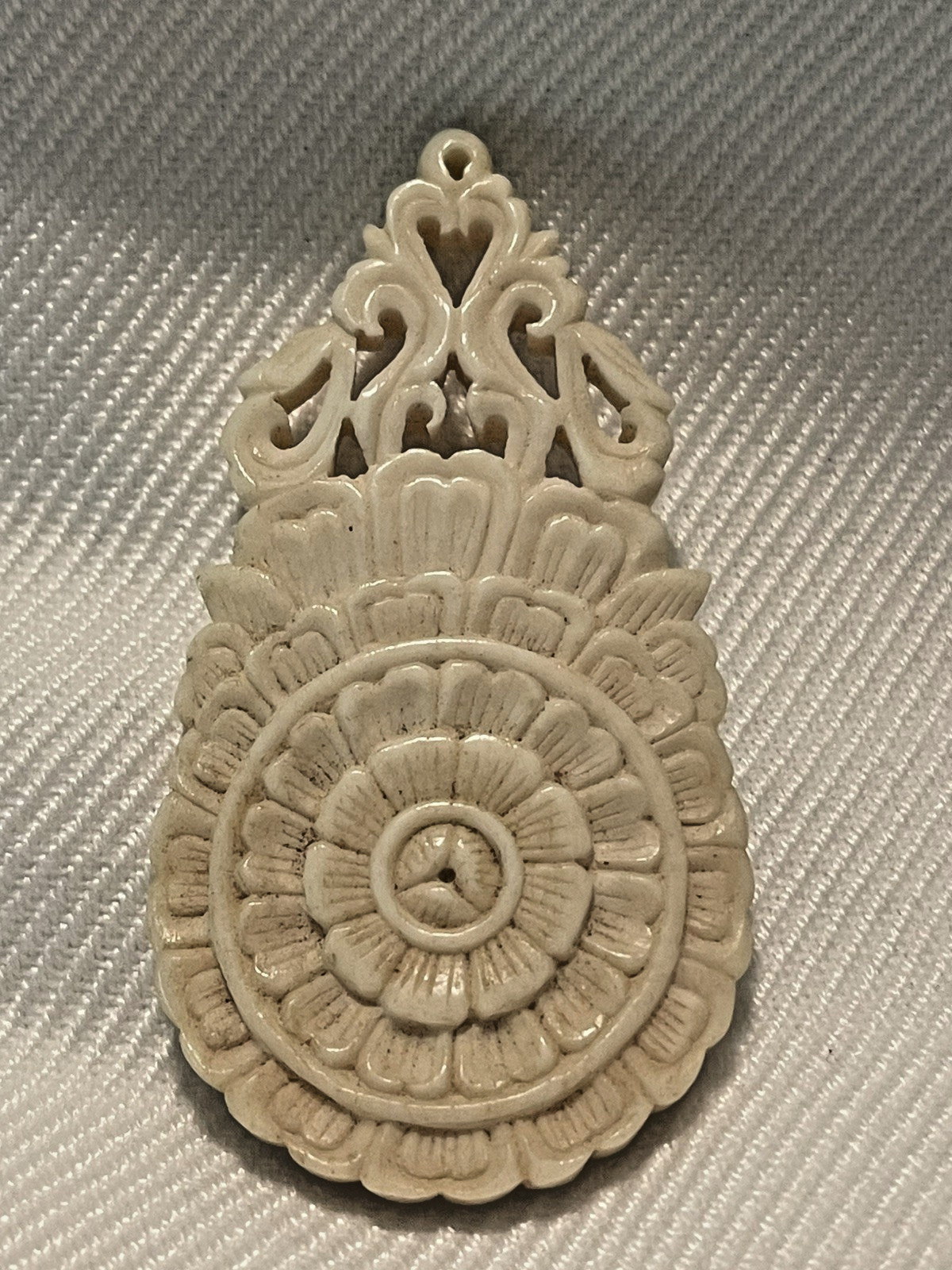 Very Old Tibetan Mandala Plaque or Pendant 