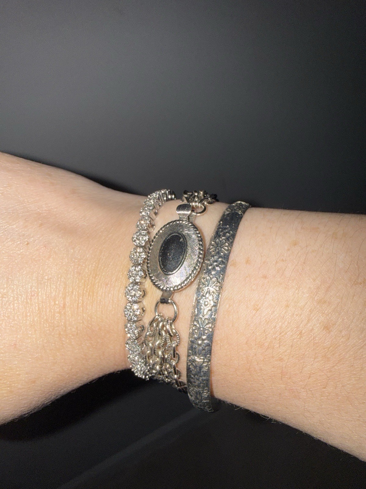 Vintage Silver Bracelet Lot | Avon + Rhinestone + 925 Mexico Vintage Silver Bracelet Lot | Avon + Rhinestone + 925 Mexico