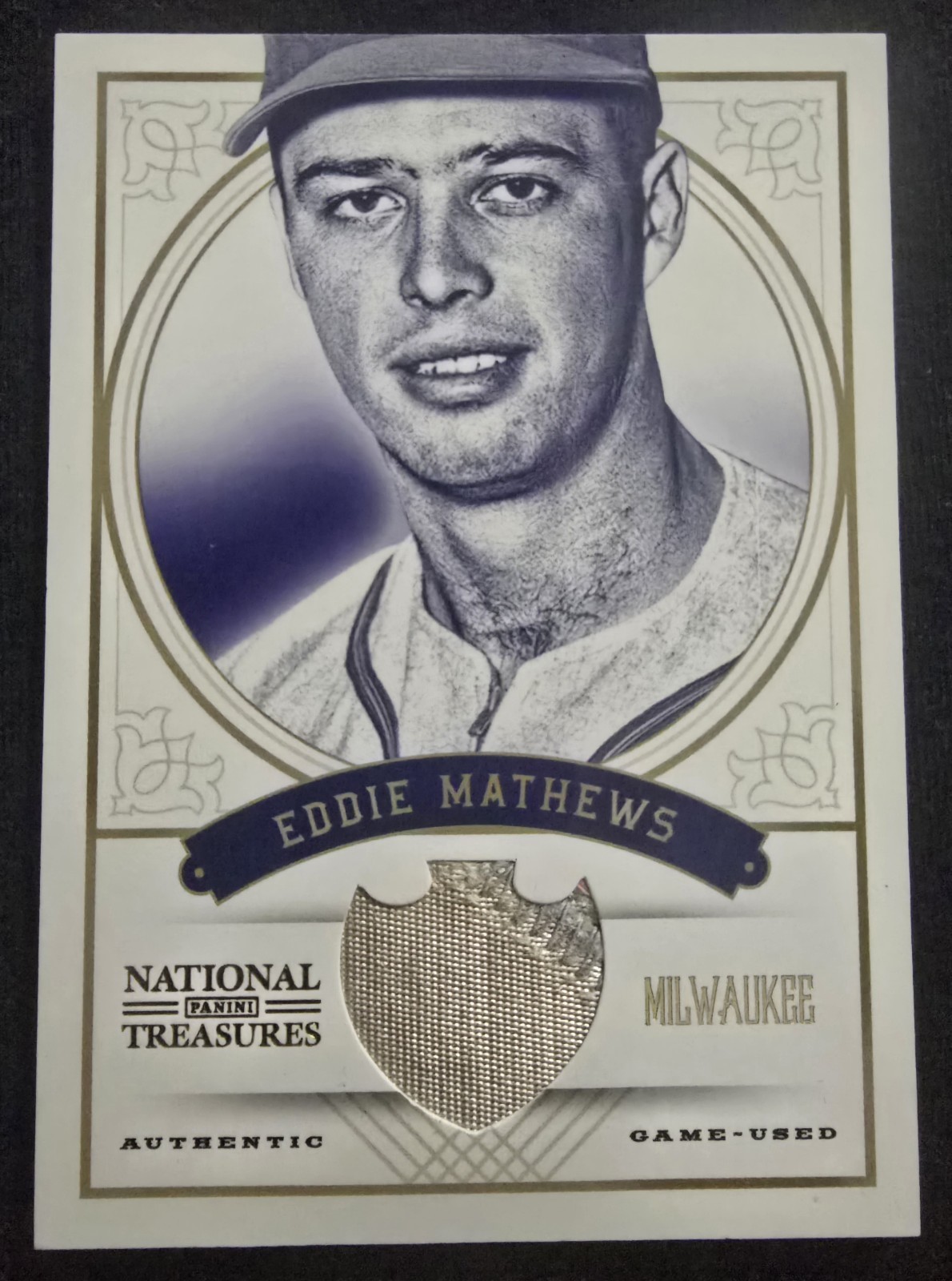 2012 National Treasures EDDIE MATHEWS Game Used Jersey/Patch #47 1/5 SSP 🔥 🔥 2012 National Treasures EDDIE MATHEWS Game Used Jersey/Patch #47 1/5 SSP 🔥 🔥