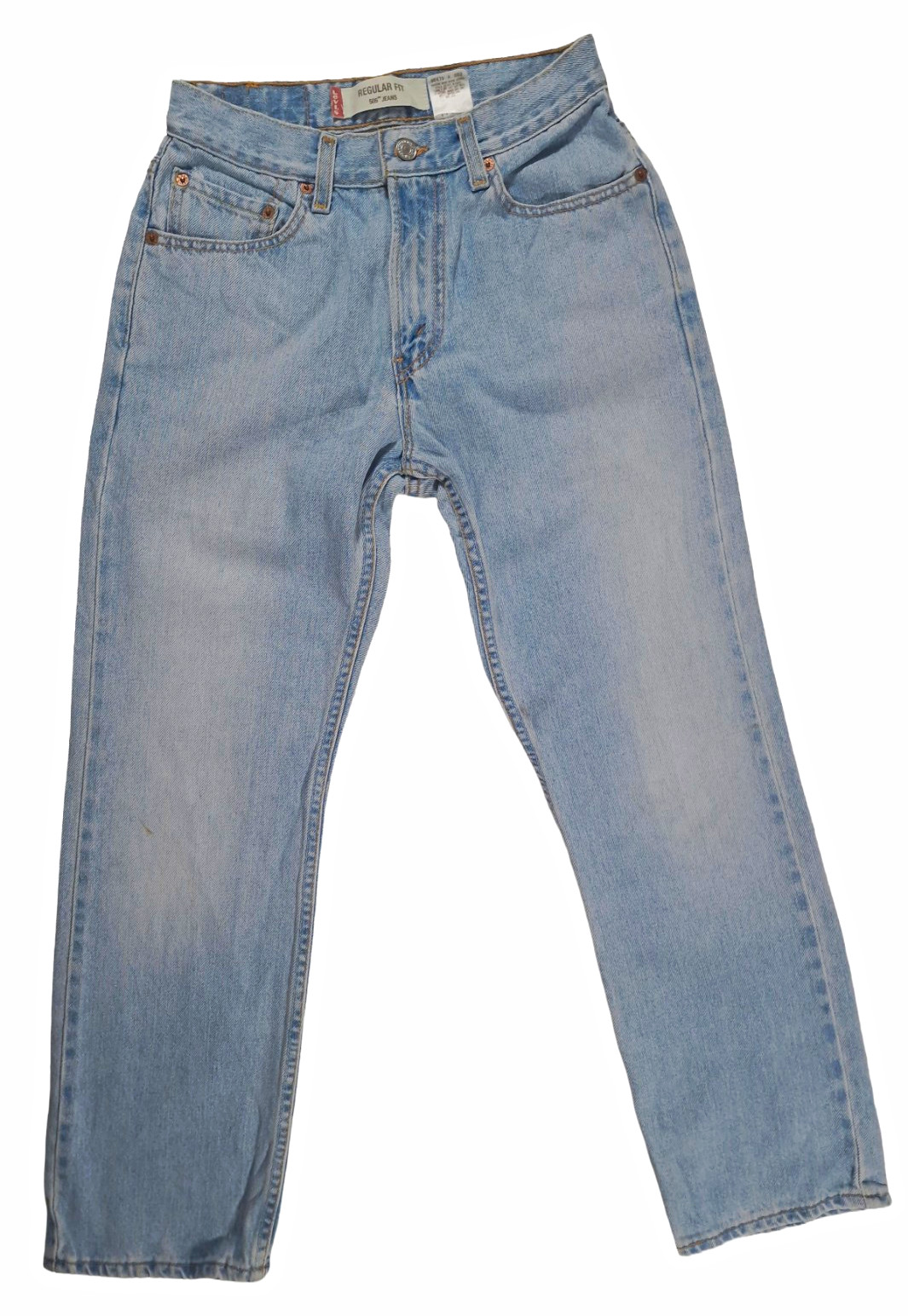 Vintage 2003 Levi\'s 505 Jeans W29 L30 Light Wash Made in USA Red Tab