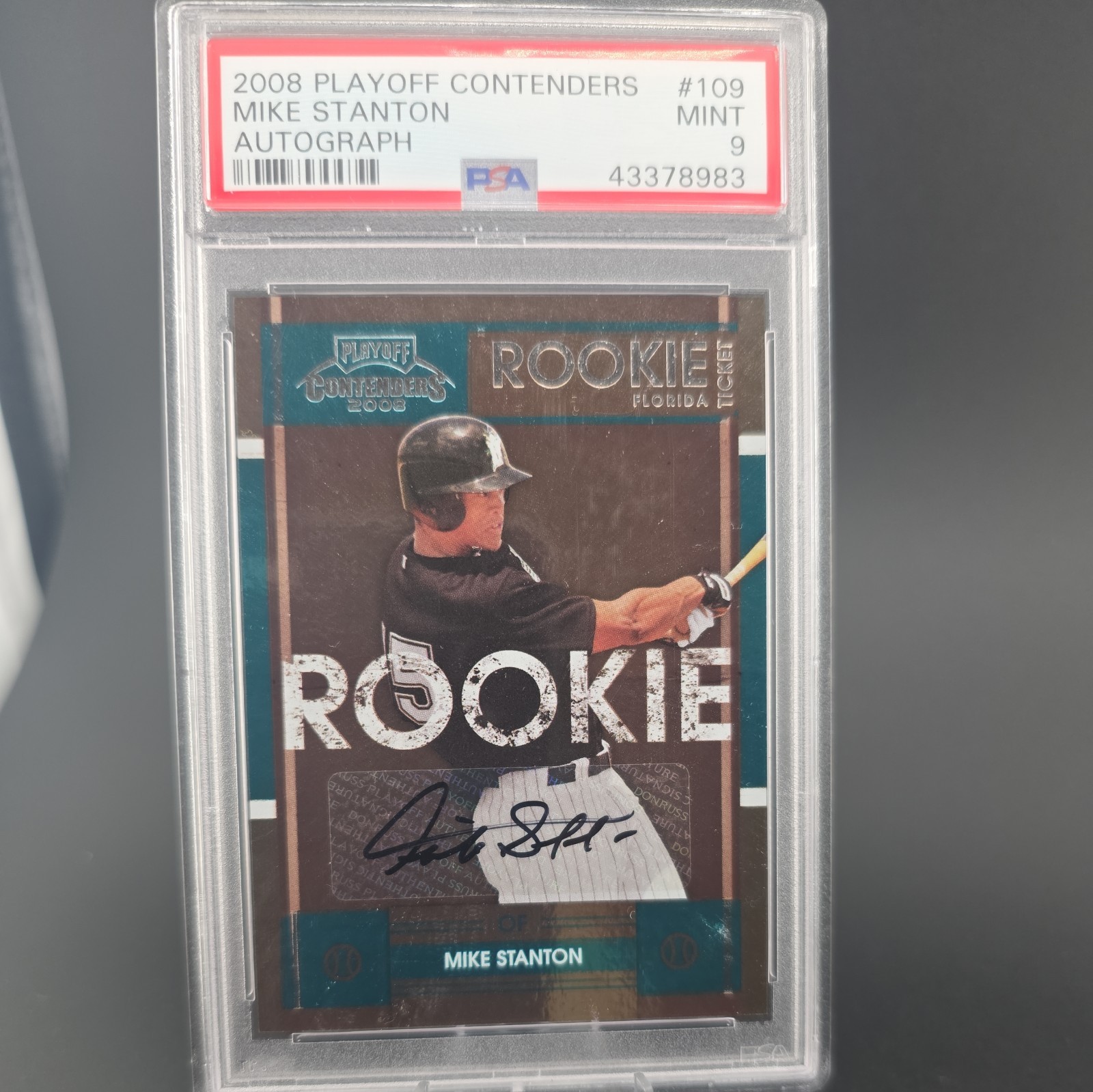 Giancarlo \'Mike\' Stanton ⚾ 2008 Playoff Contenders, #109 (AU, RC) Autograph Giancarlo \'Mike\' Stanton ⚾ 2008 Playoff Contenders, #109 (AU, RC) Autograph