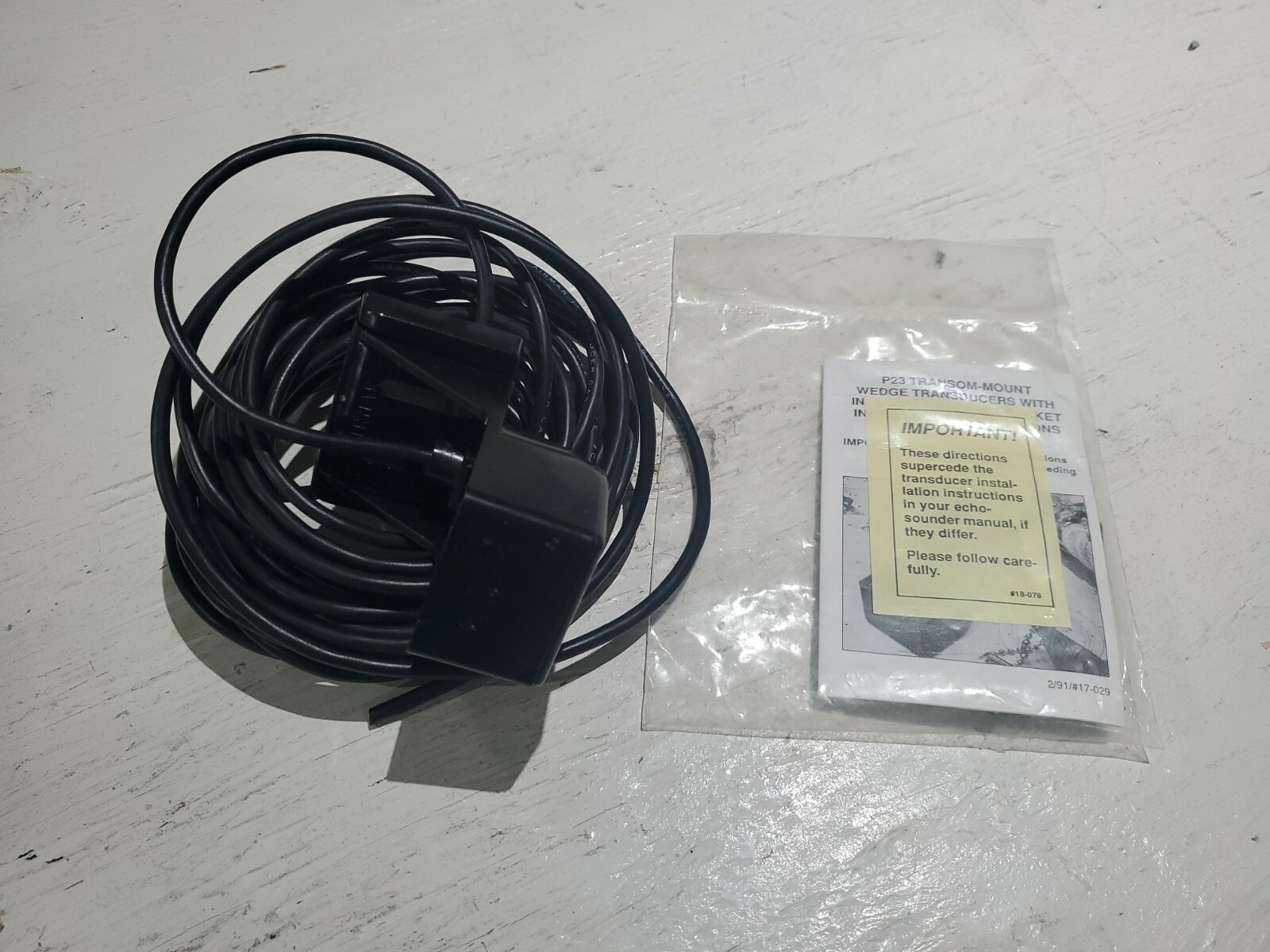AirMar Transom Mount Transducer  Cable C2 AE0630 30-928 Apelco 260 360 10006