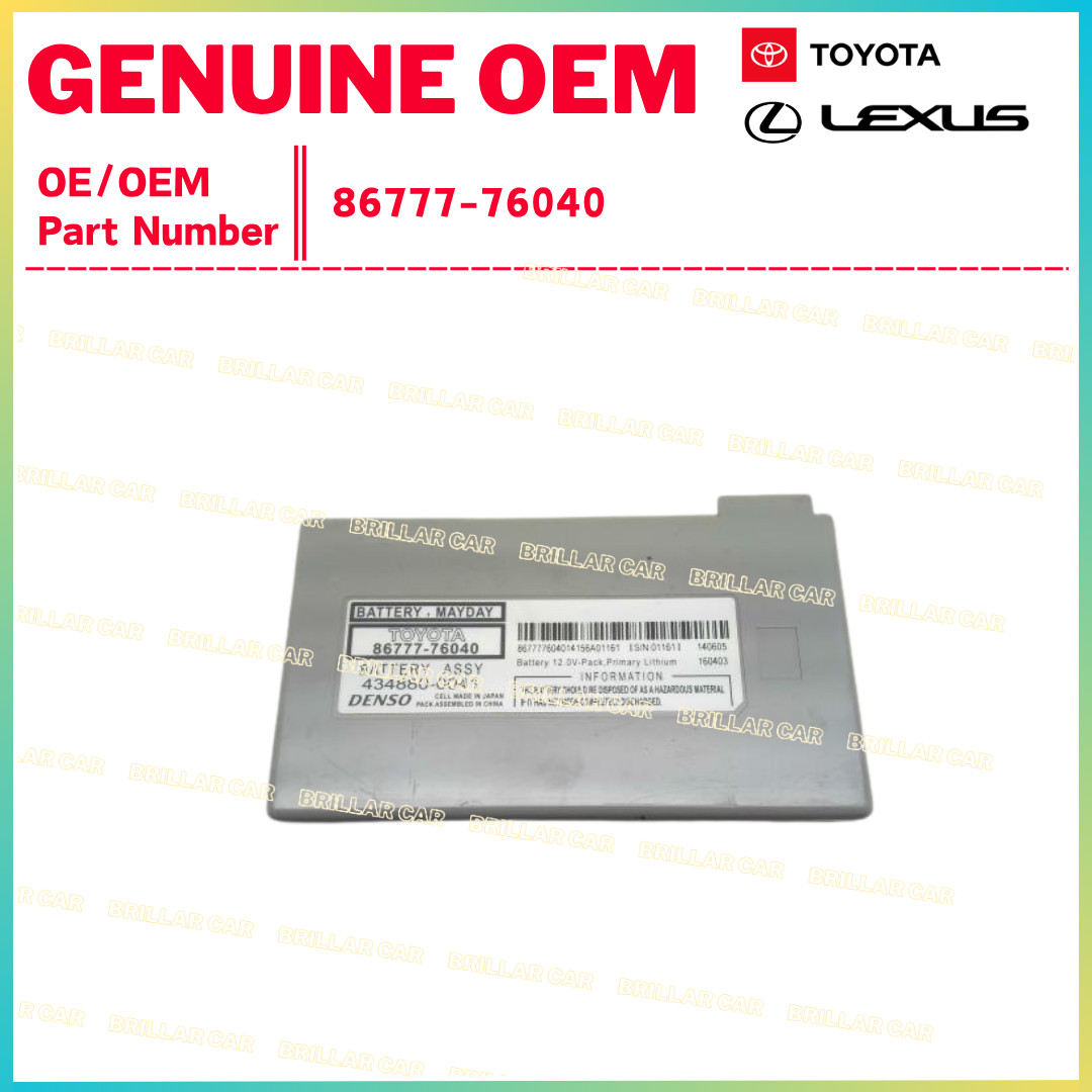 TOYOTA Genuine OEM attery, mayday 8677776040, 86777-76040 TOYOTA Genuine OEM attery, mayday 8677776040, 86777-76040