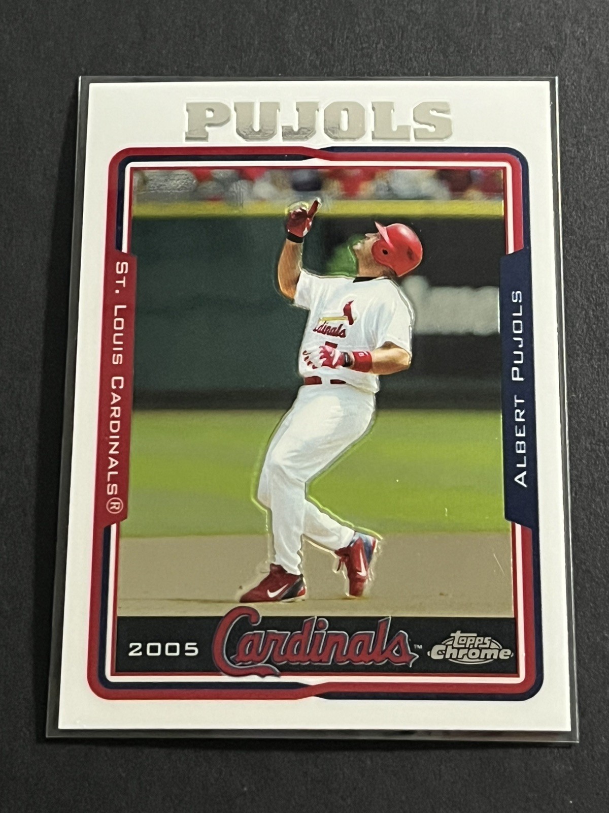 2005 Topps Chrome Albert Pujols #100 2005 Topps Chrome Albert Pujols #100