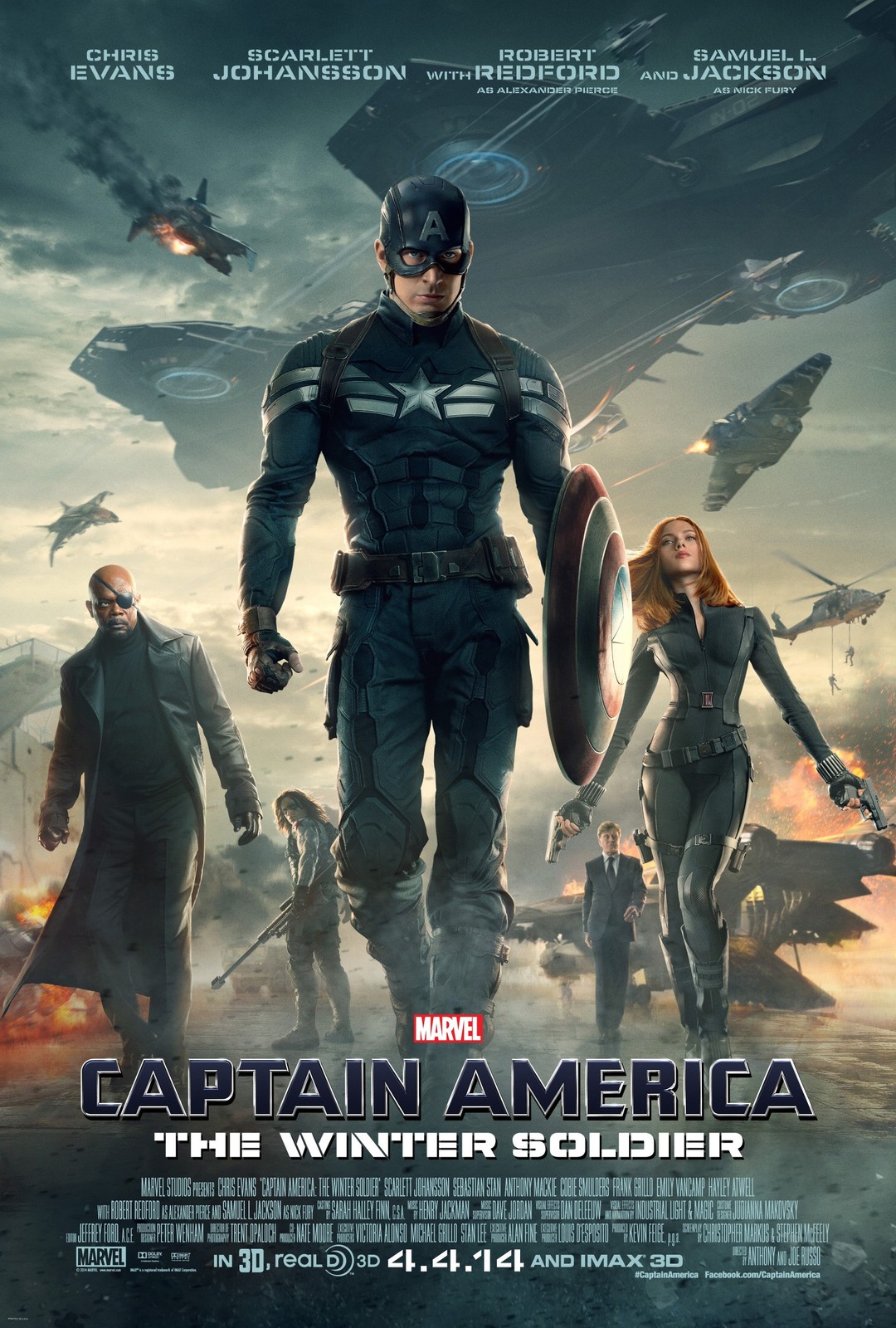 Marvel 2014 Promo Print Poster Chris Evans Film \