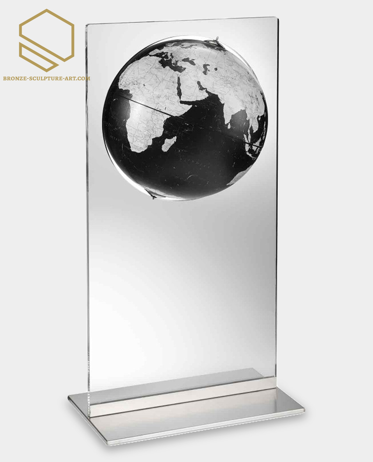Floor Globe Artico Black – A Modern Statement of Sophistication and Elegance