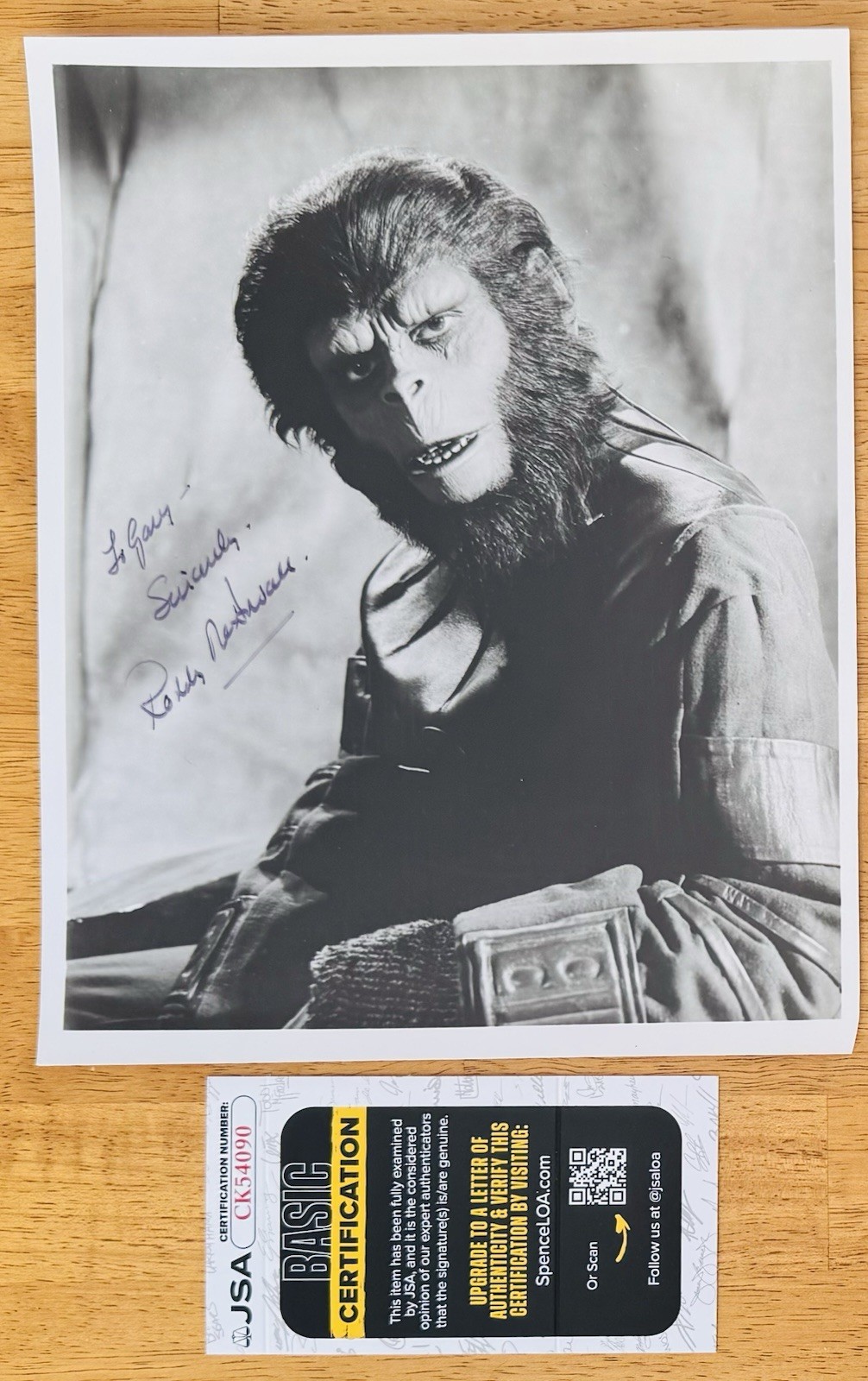 Roddy McDowall Signed Autographed Planet Of The Apes 8x10 Photo JSA Cert Roddy McDowall Signed Autographed Planet Of The Apes 8x10 Photo JSA Cert