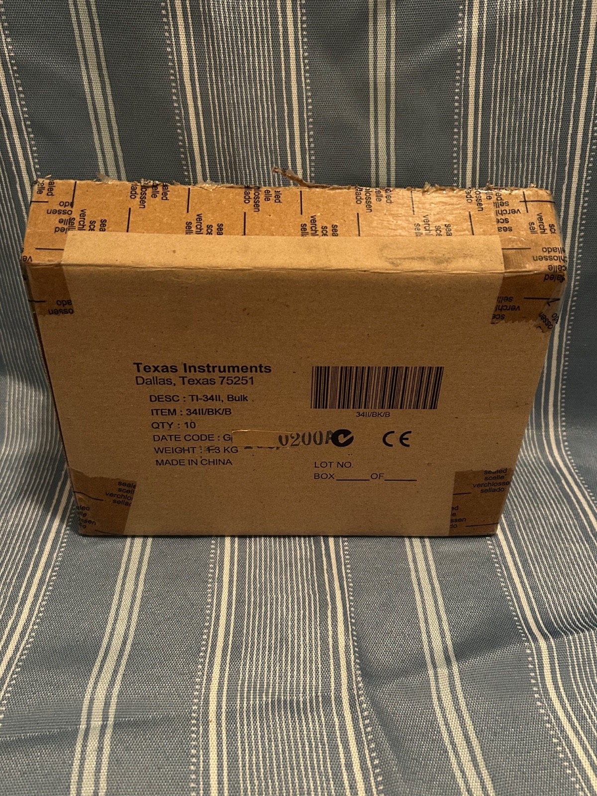 Brand New Lot of 10 TI-34 II Calculators (Boxed)