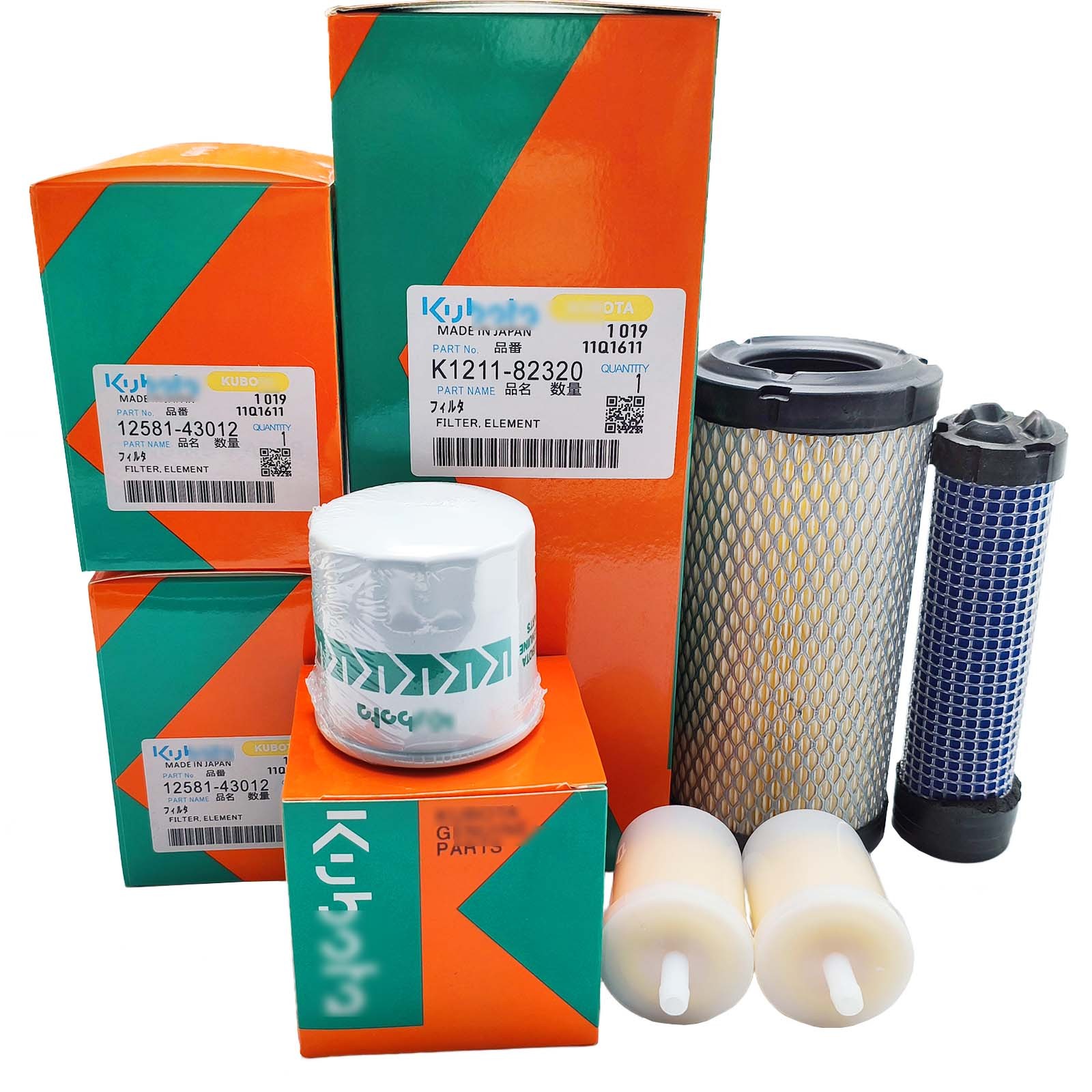 New Complete Filter Service Kit for Kubota G2460 ZD18 ZD21 BX1870 TG1860