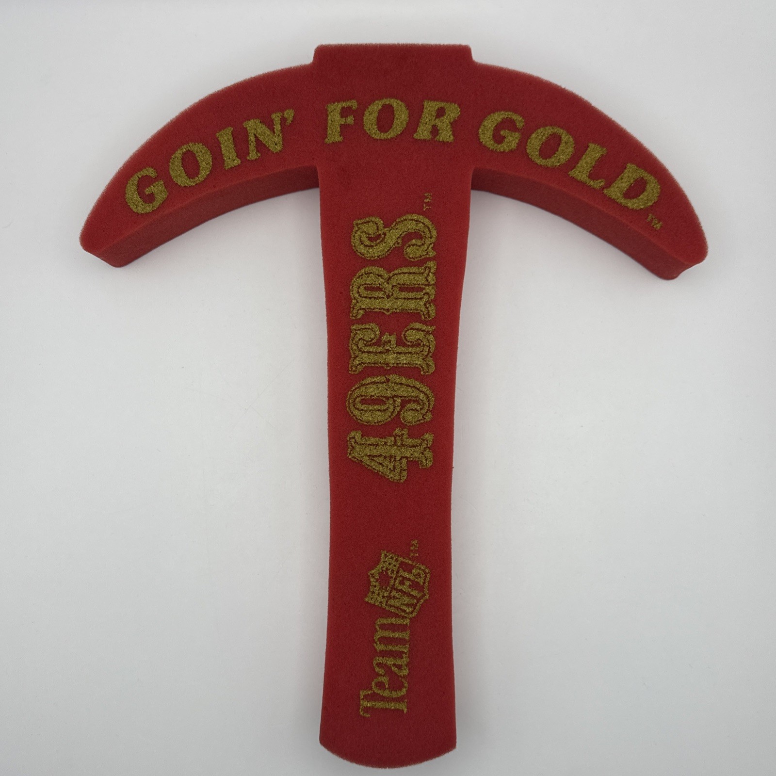 Vintage San Francisco 49ers Foam Pickaxe - 1980s SGA Team NFL RARE Promo 12” Vintage San Francisco 49ers Foam Pickaxe - 1980s SGA Team NFL RARE Promo 12”